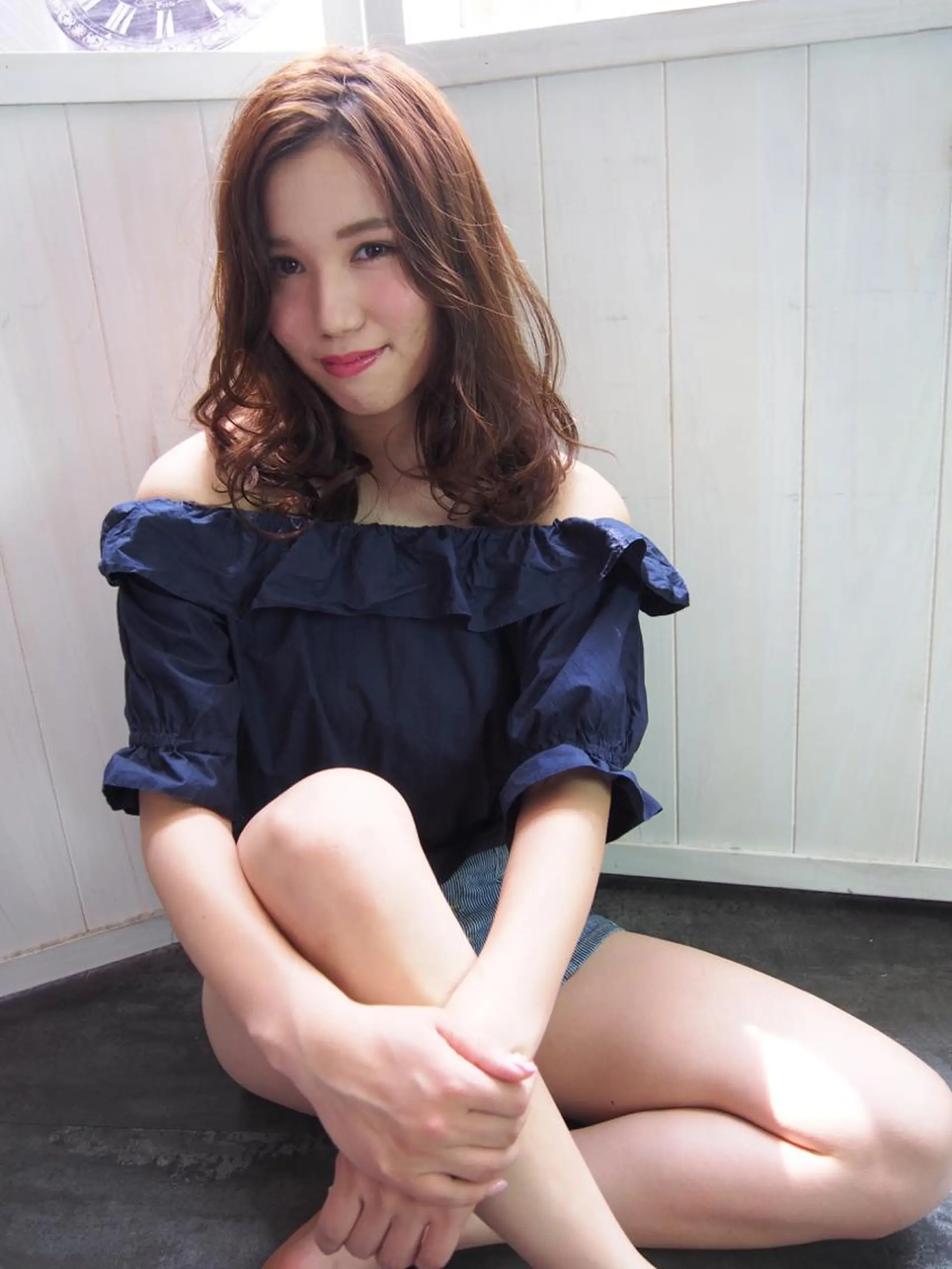 セミロング ほさか しんごのヘアスタイル