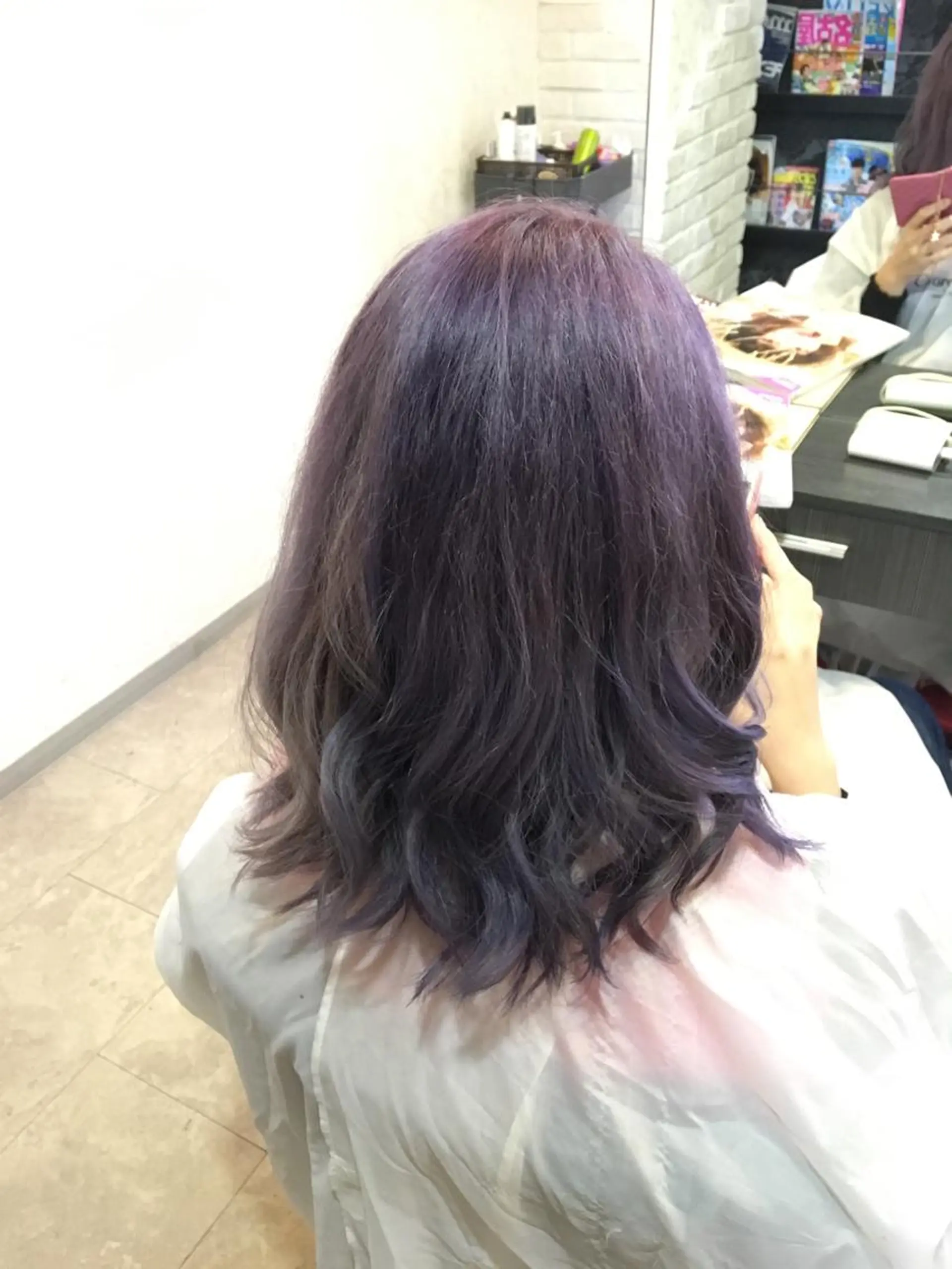 ミディアム カラー 💓シールエクステ for...のヘアスタイル