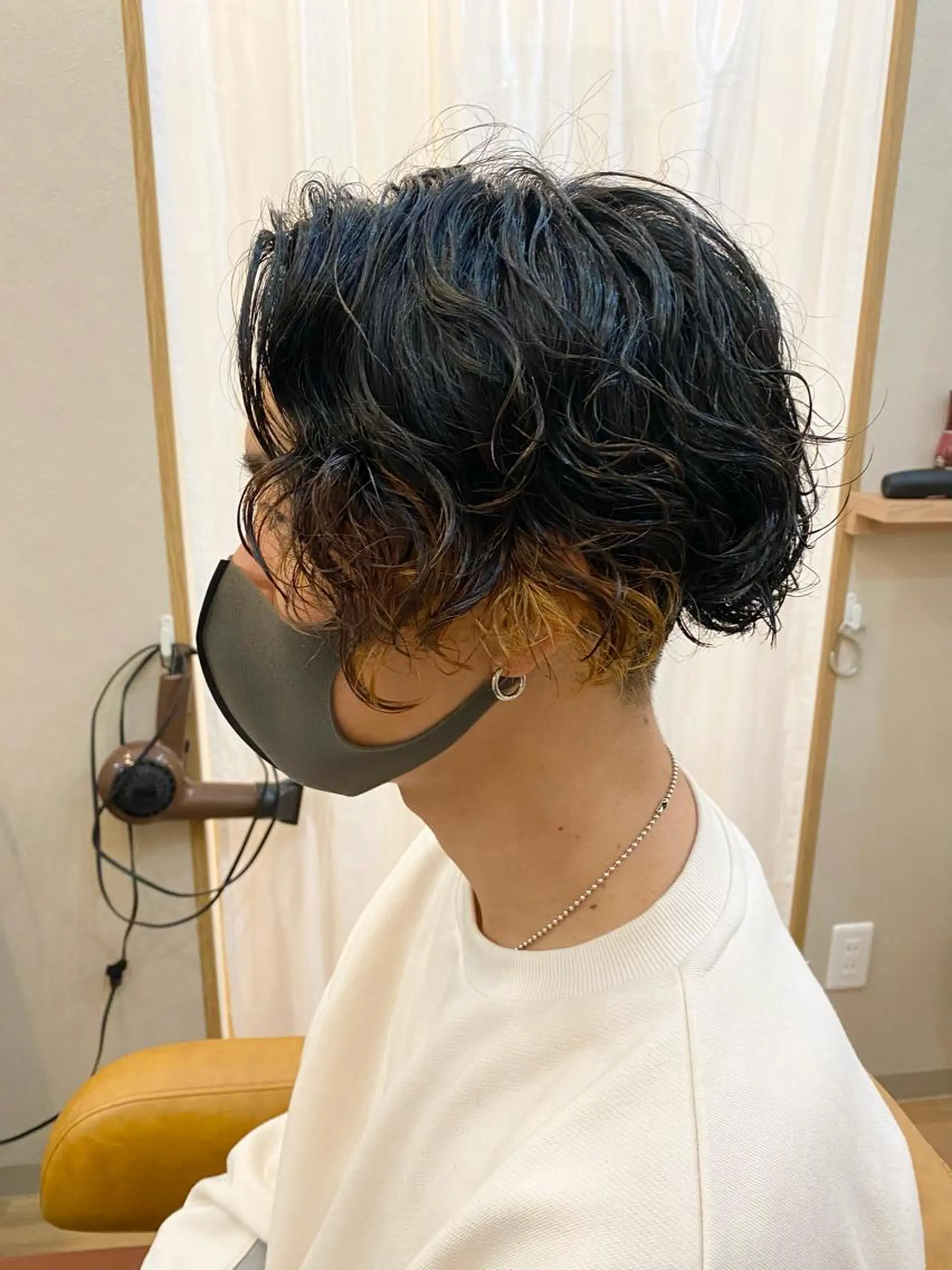 メンズ メンズパーマ 林 瑠夏のヘアスタイル