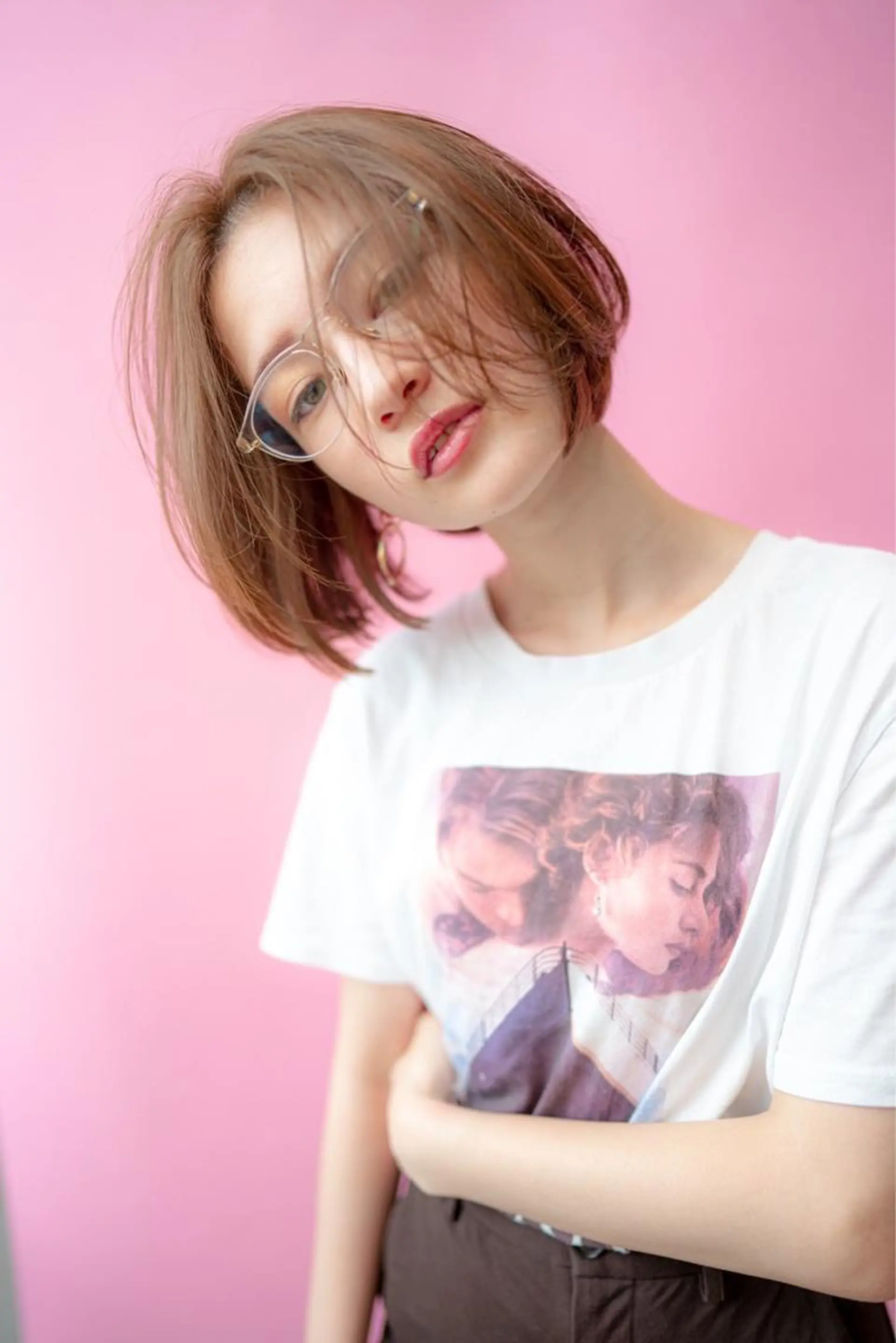 ミディアム カラー カット ヘアカラー トリートメント 🉐レイヤー/塩見 弘樹🉐渋谷のヘアスタイル