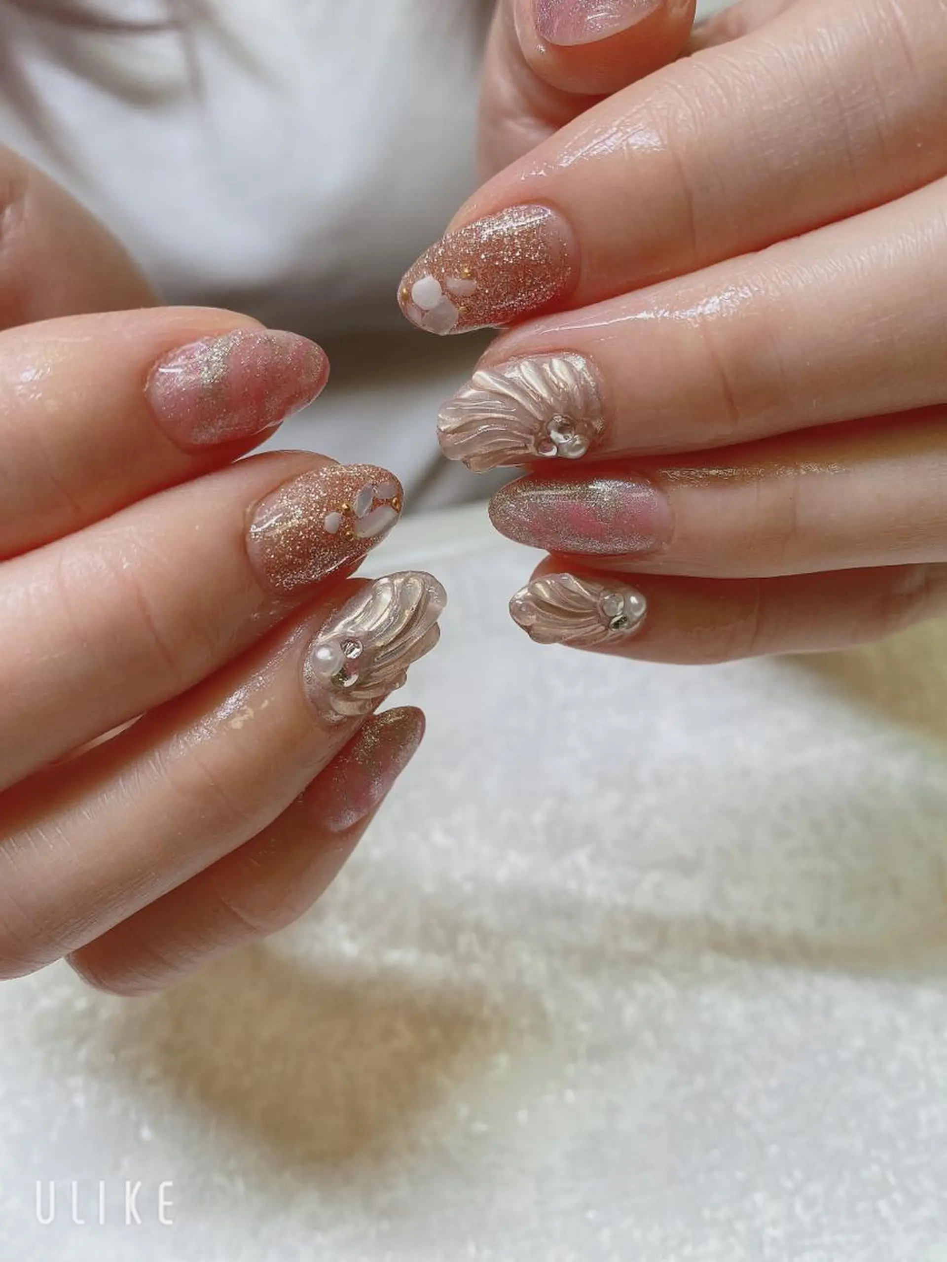 ミディアム ハンドネイル JNA認定講師🌸 RIEのネイルデザイン