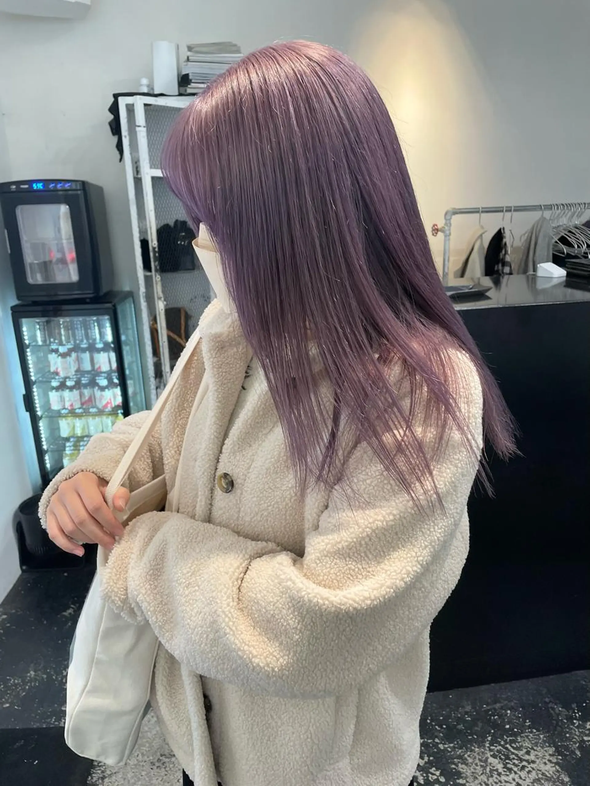 ロング カラー ヘアアレンジ ブリーチ ラベンダーカラー カット ヘアカラー トリートメント 艶ハイトーン/ヘア アレンジAYAKAのヘアスタイル