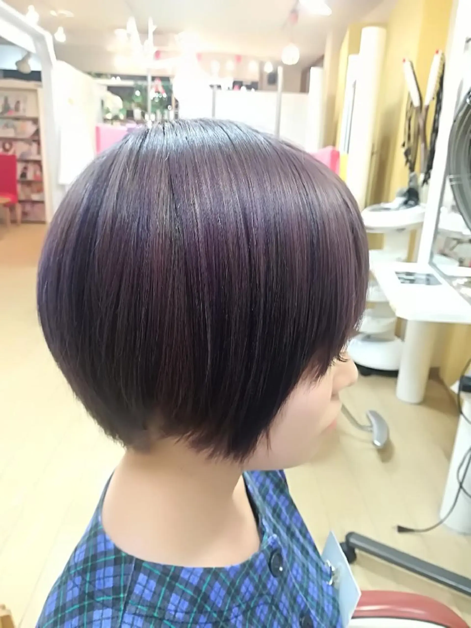 ショート カラー 透明感カラー バイオレットカラー その他 野田 茉希のヘアスタイル