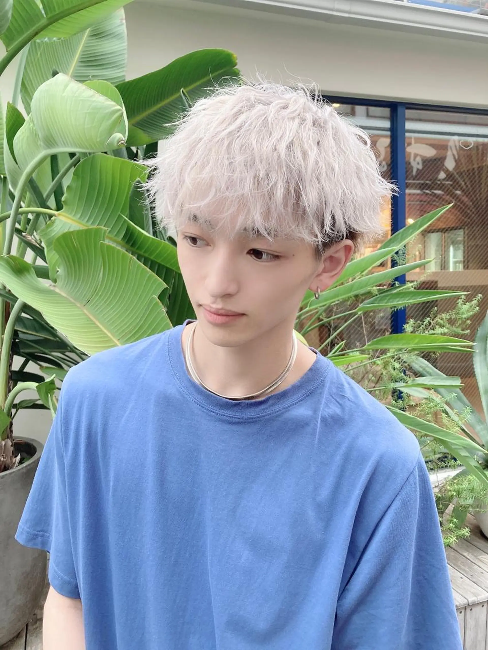 メンズ メンズハイトーン マッシュ 表参道/原宿　美容師 『はづる』のヘアスタイル