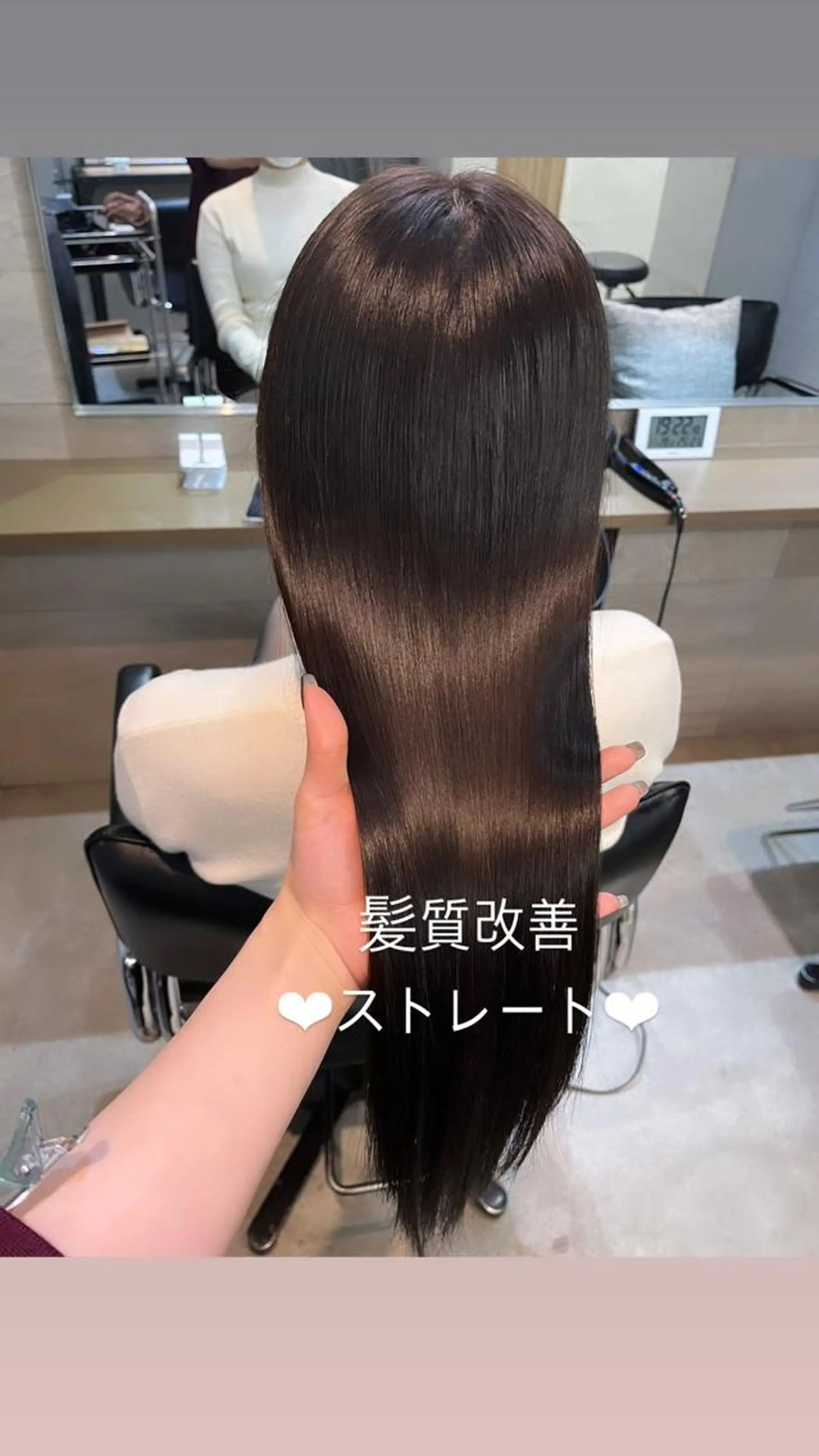 ロング 縮毛矯正 トリートメント Zina池袋サンシャイン通り所属・美髪特化韓国へア ❤︎nanami❤︎のヘアスタイル