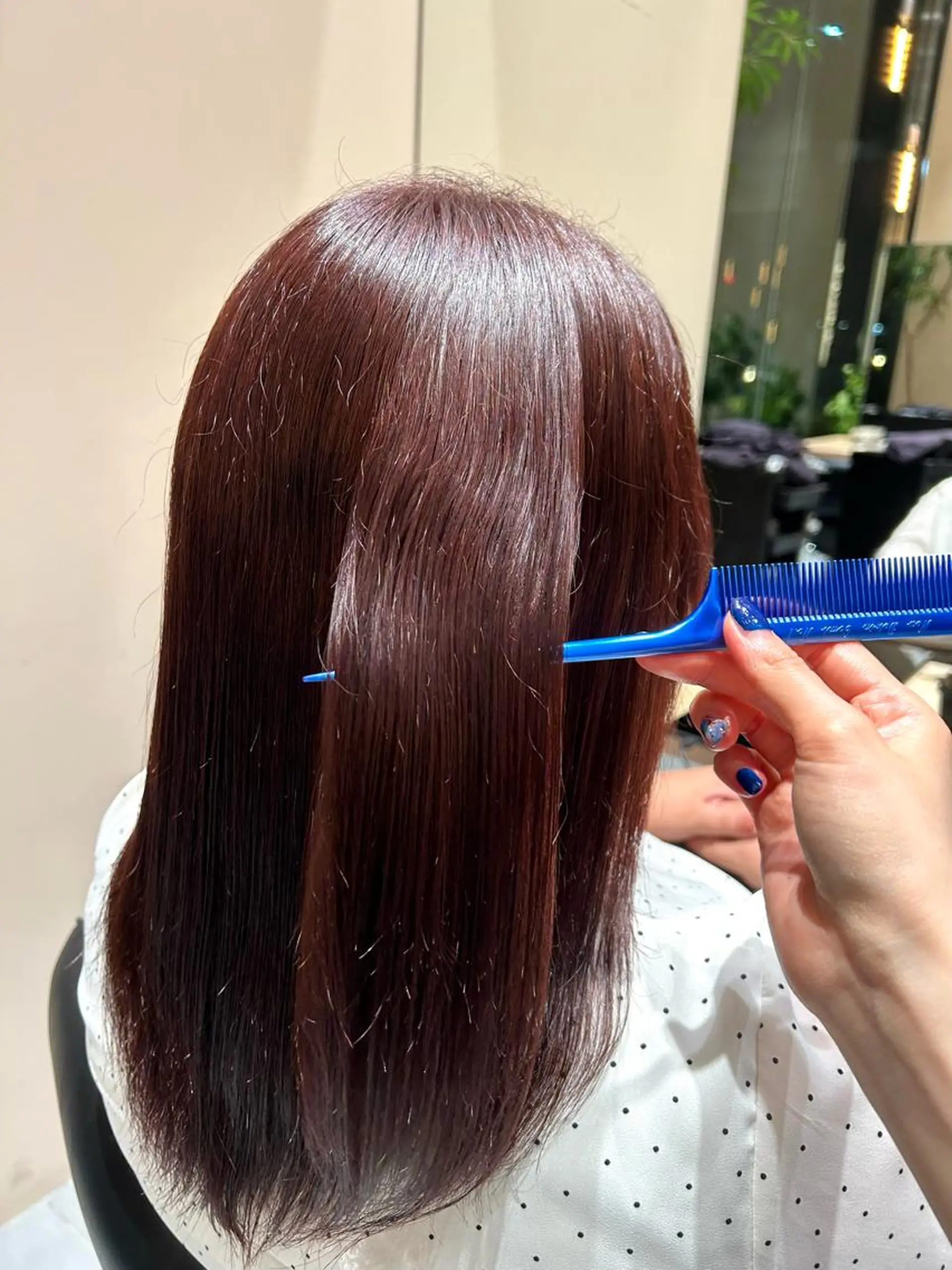 セミロング カラー ブラウンカラー ピンクカラー ピンクブラウン ヘアカラー トリートメント ヘアセット ショートカット/ ハイトーン🪼風香のヘアスタイル