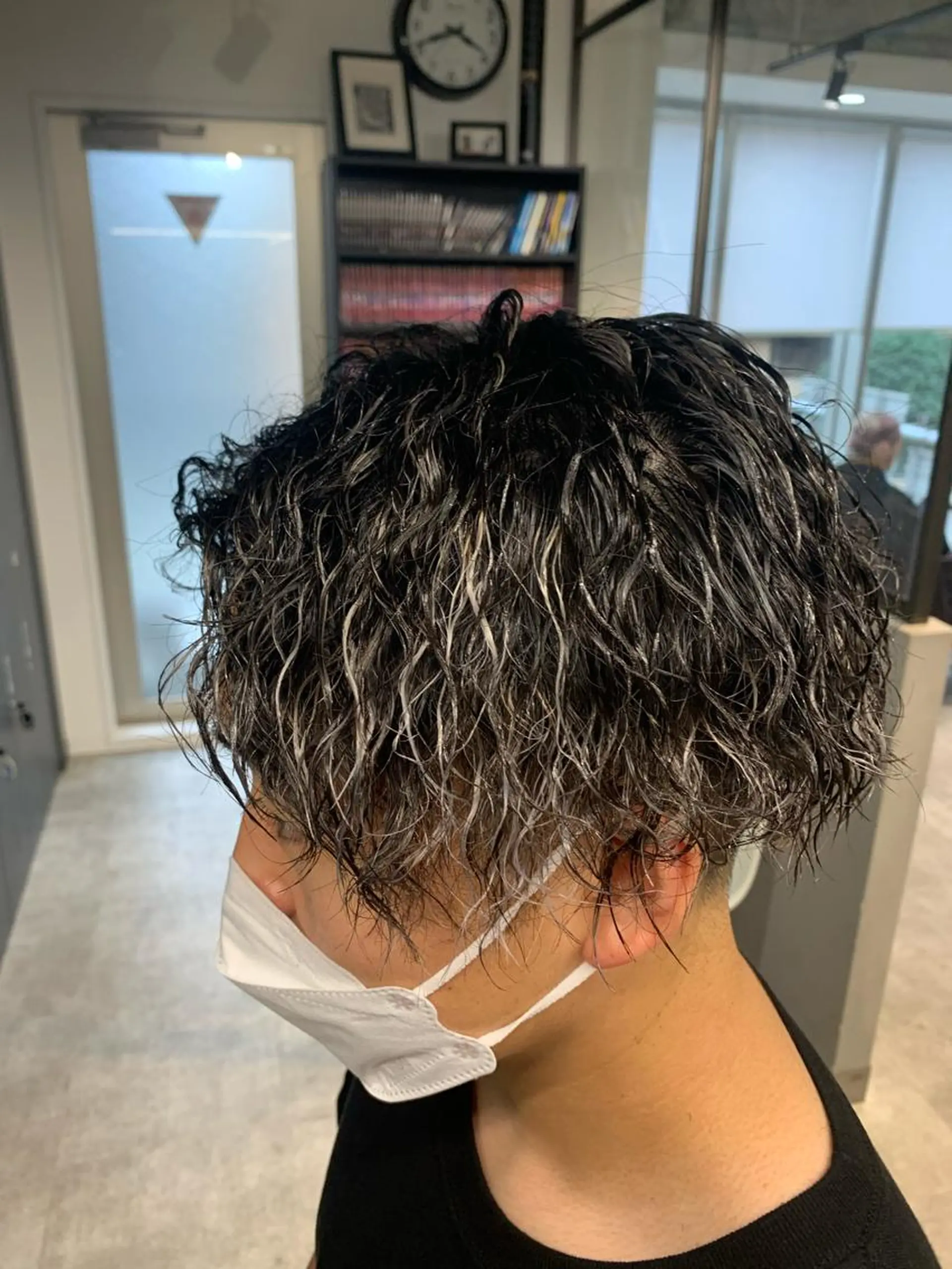 ショート パーマ メンズ カット パーマ 園田 将士のヘアスタイル