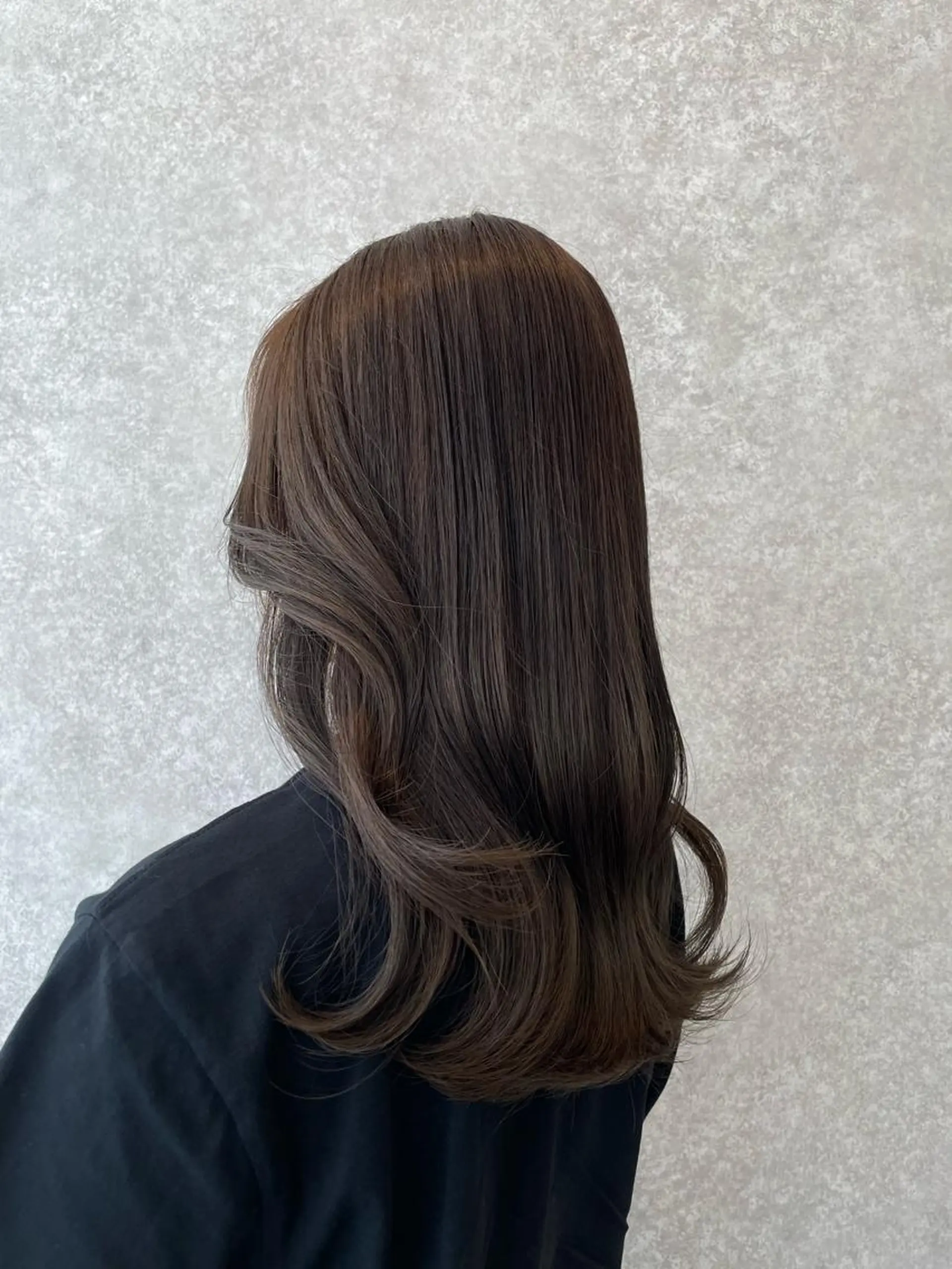 ロング カラー たなか りなのヘアスタイル