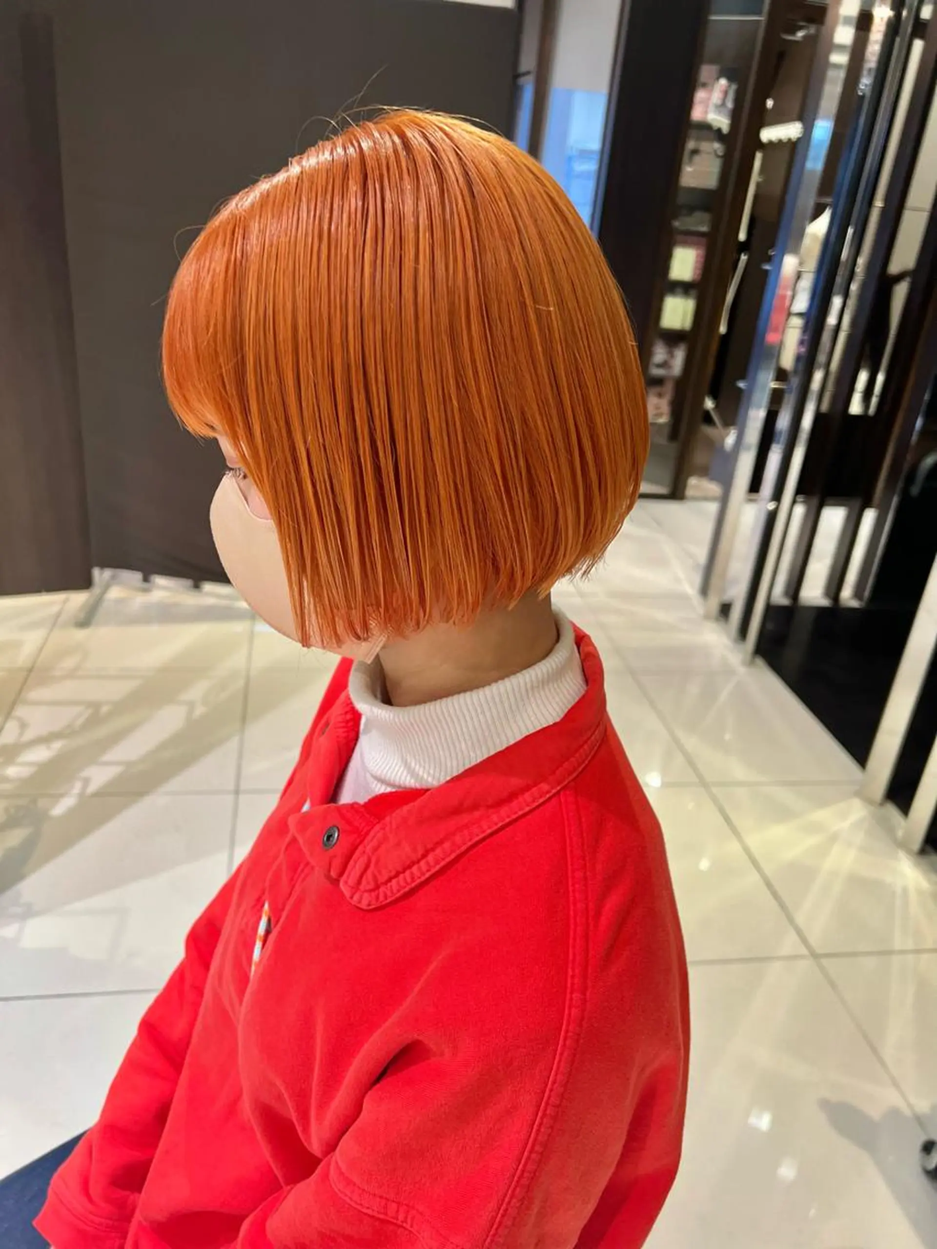 ショート ボブ ヘアカラー 下條 真のヘアスタイル