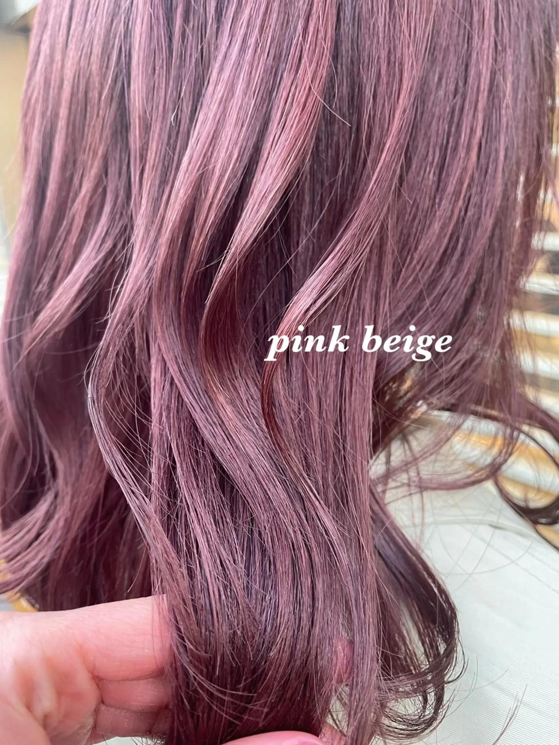 カラー ベージュカラー ブリーチ 透明感カラー ピンクカラー ピンクベージュ ヘアアレンジ 🌿あがりれいなのその他イメージ