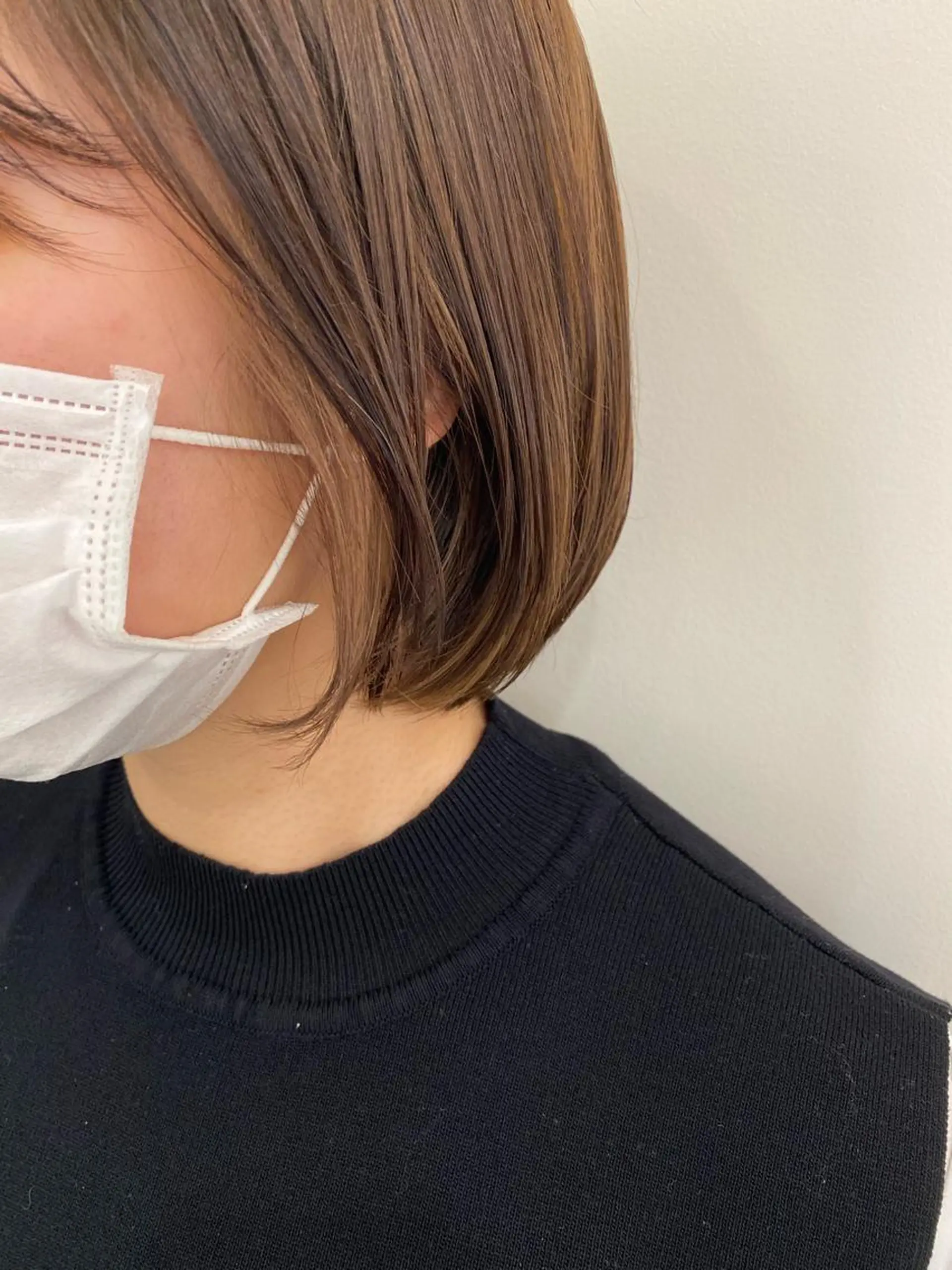 ミディアム カラー カット ヘアカラー トリートメント プレイングカラー🤍 細めハイライトのヘアスタイル