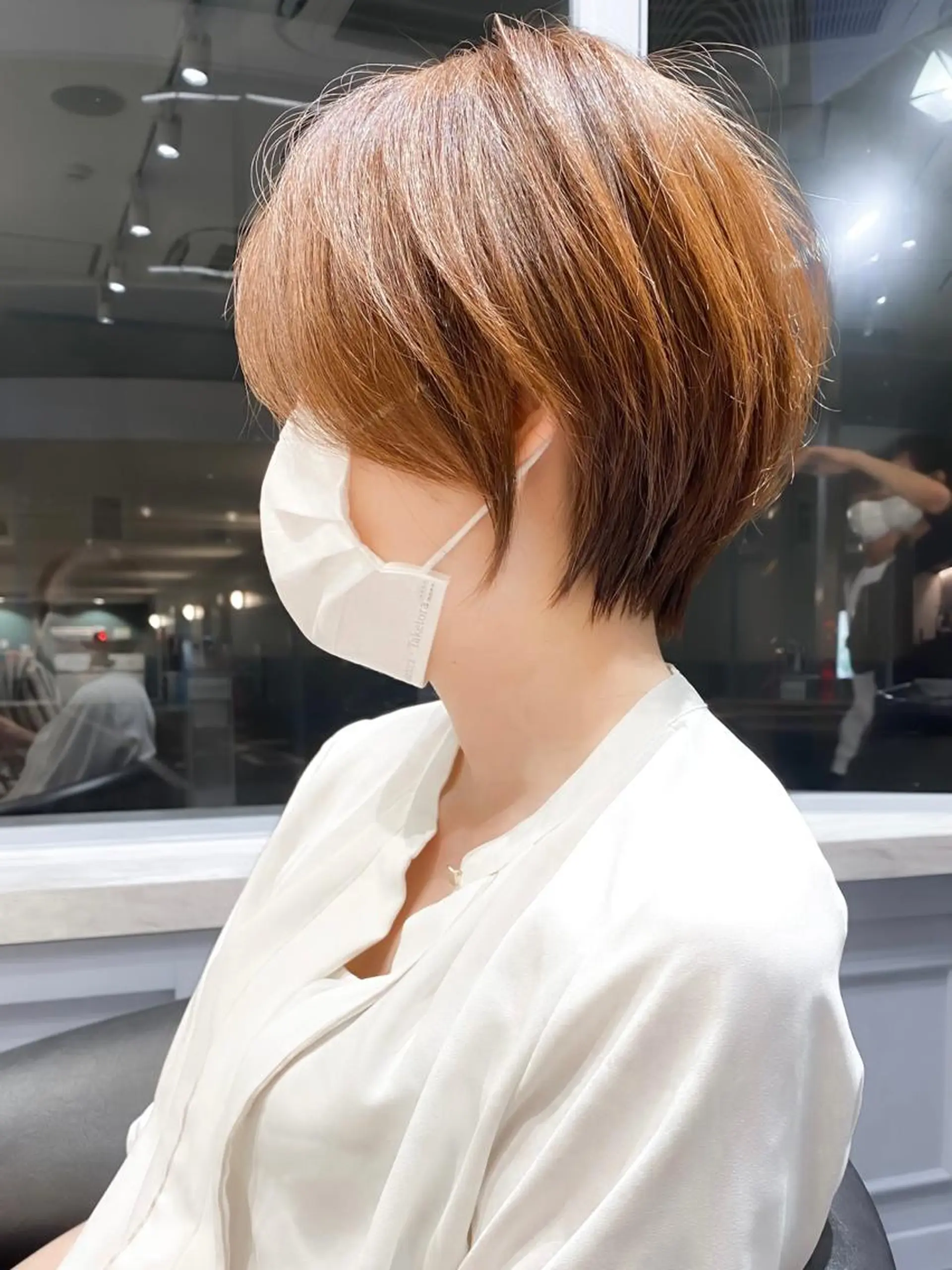 ショート カラー ショートボブ ボブ ショートヘア カット ヘアカラー トリートメント ショート ショートボブ斉藤航人のヘアスタイル