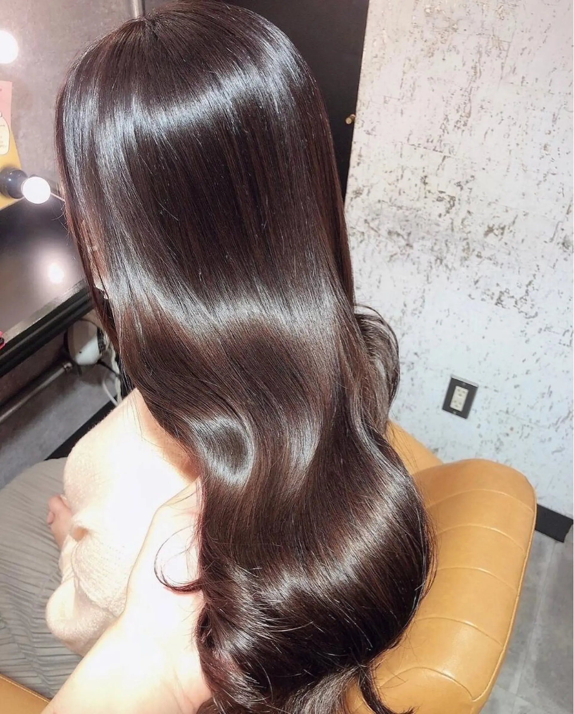 ロング カット ヘアカラー トリートメント ヘッドスパ ヘアセット 韓国レイヤー/透明感 カラー/髪質改善角所のヘアスタイル