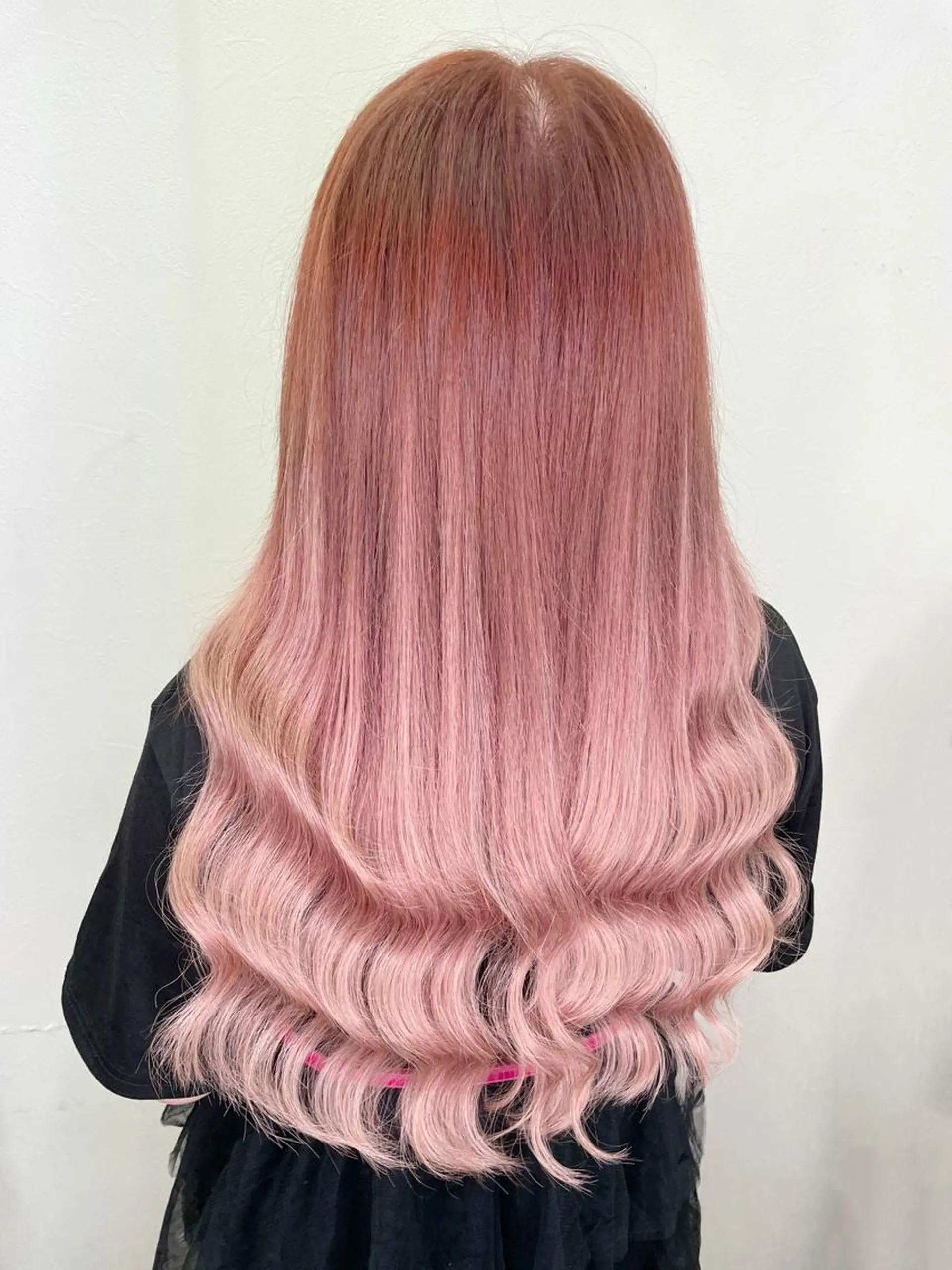 セミロング カラー グラデーションカラー ピンクカラー ヘアカラー トリートメント エクステ 池袋🧡ダブルカラー /馴染ませエクステのヘアスタイル