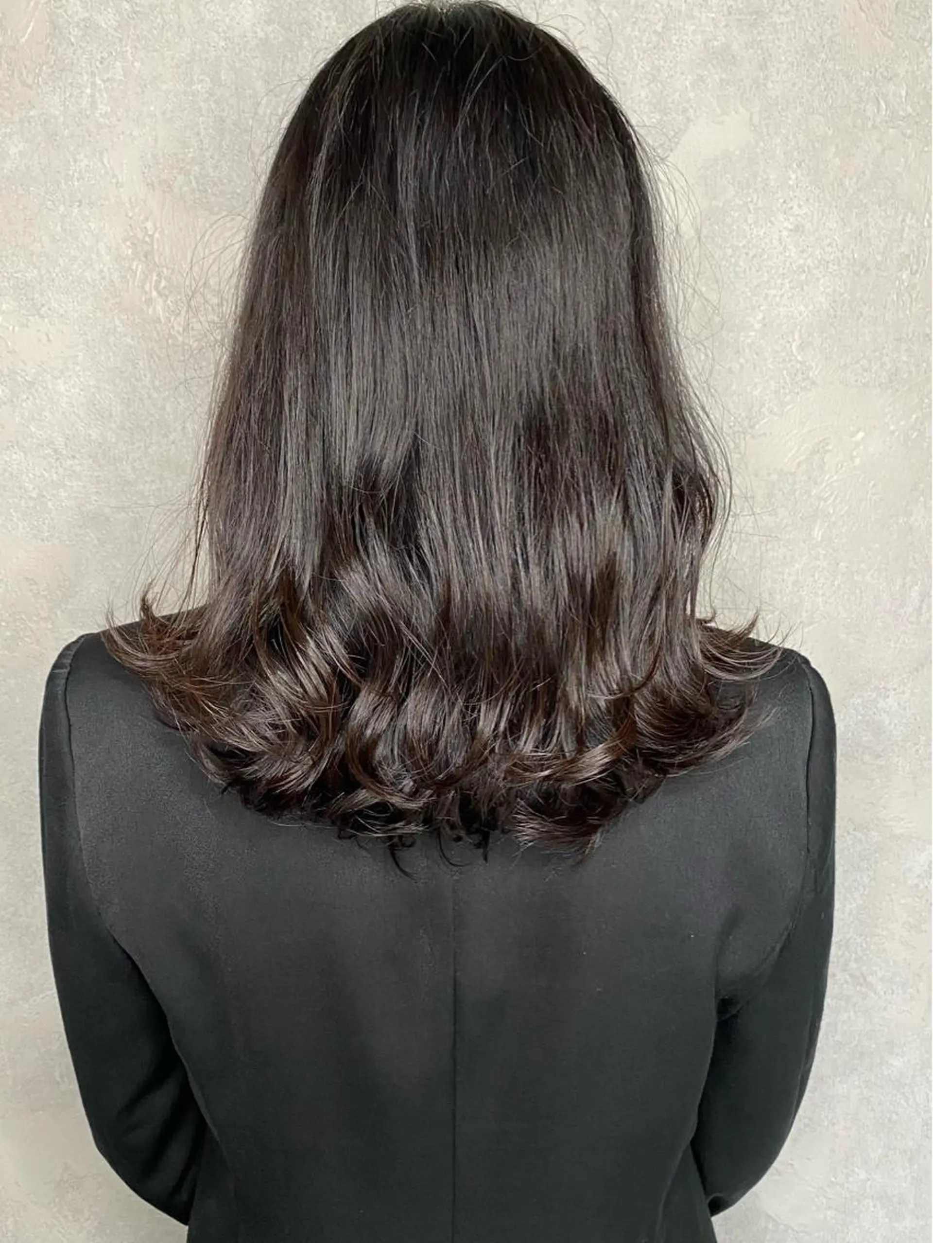 セミロング カラー アディクシーカラー ベージュカラー 黒髪 ブリーチ ブルーカラー カット ヘアカラー トリートメント 透明感カラー YOSHIMURA★のヘアスタイル