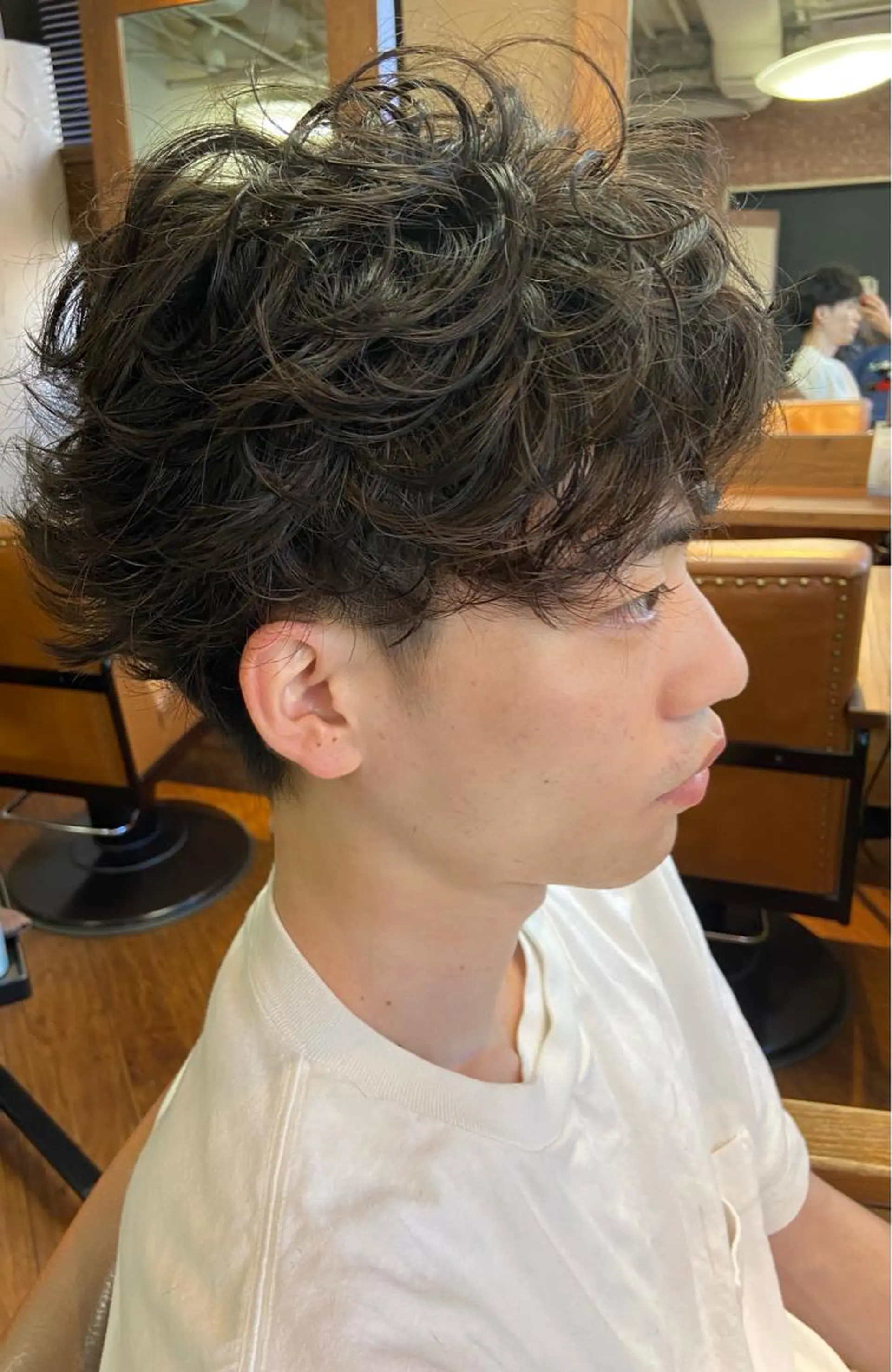 ショート パーマ メンズ マッシュ メンズパーマ カット パーマ 鈴木慎一レイヤー ／ウルフ／ショートのヘアスタイル