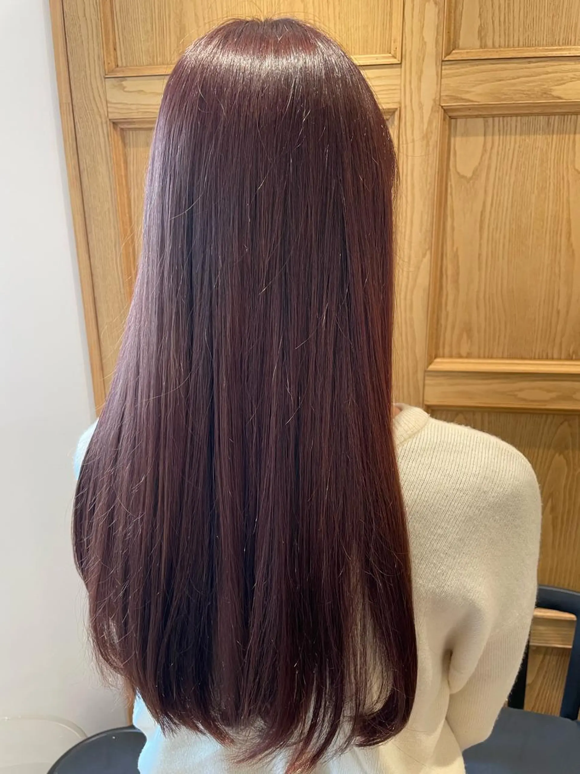 ロング ピンクブラウン カット ヘアカラー トリートメント D.I.E.V.A hair 池袋東口所属・杉浦千智💗アイドル 大好き美容師💗のヘアスタイル