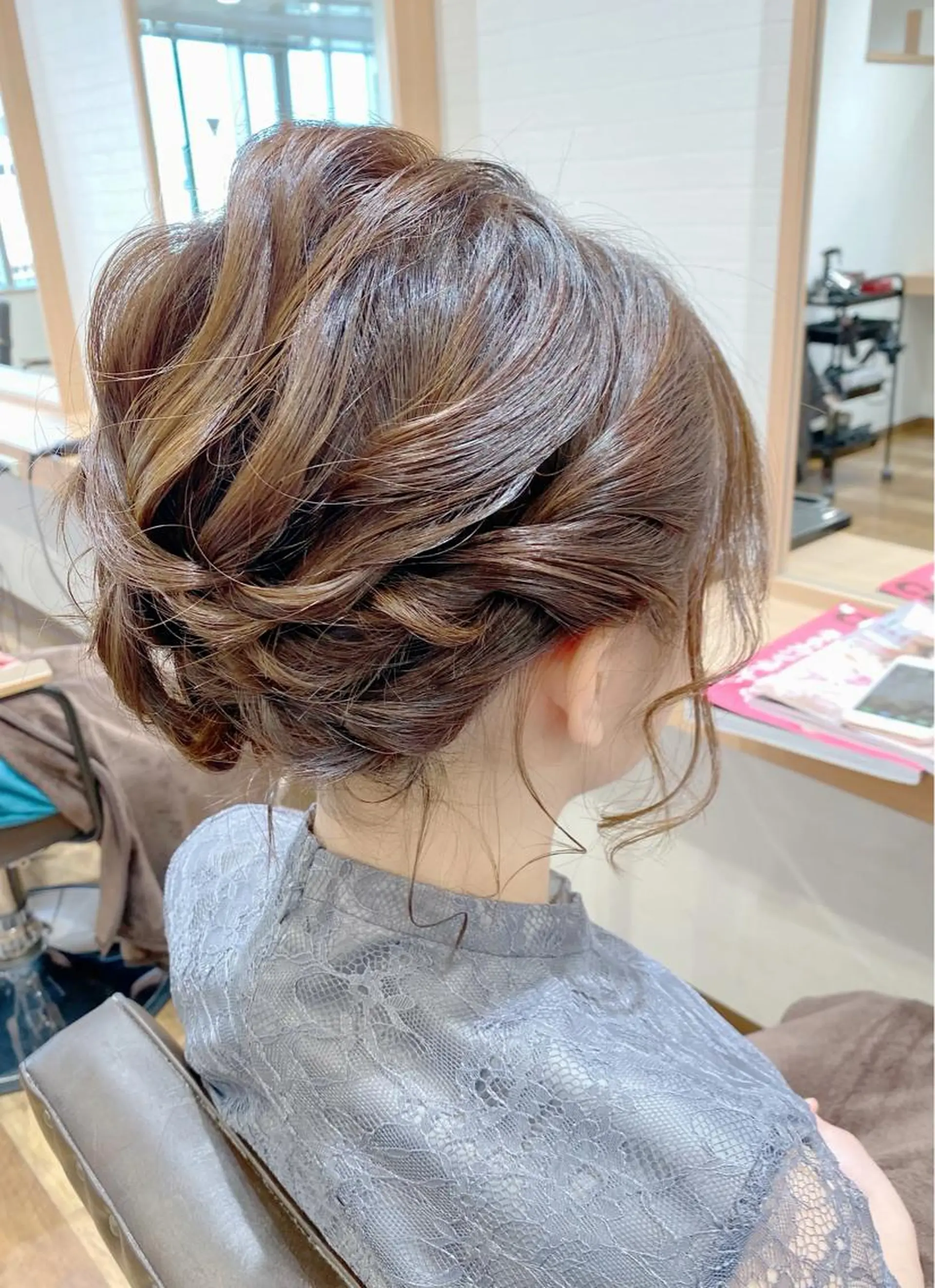 ショート ヘアアレンジ ボブ ヘアセット GRANLUSSO 〜グランルッソ駅前店所属・木口 嘉美のヘアスタイル