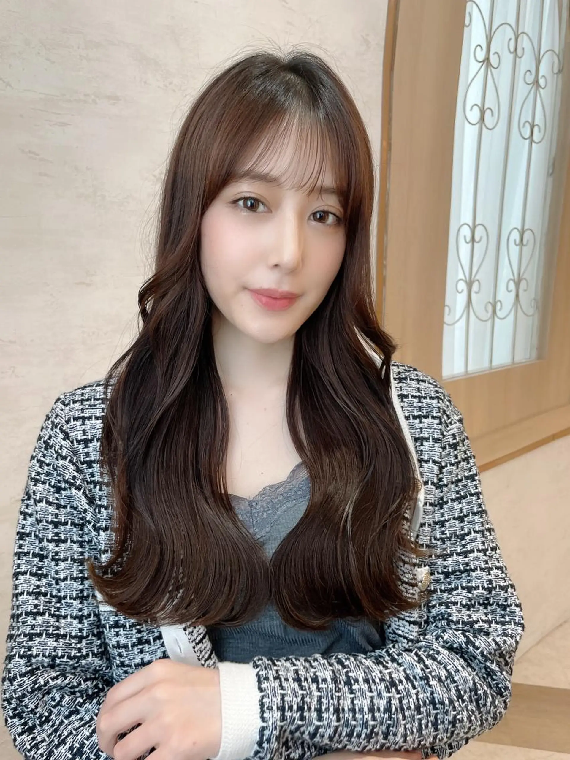 ロング カラー カット ヘアカラー トリートメント 酒井 里穂のヘアスタイル