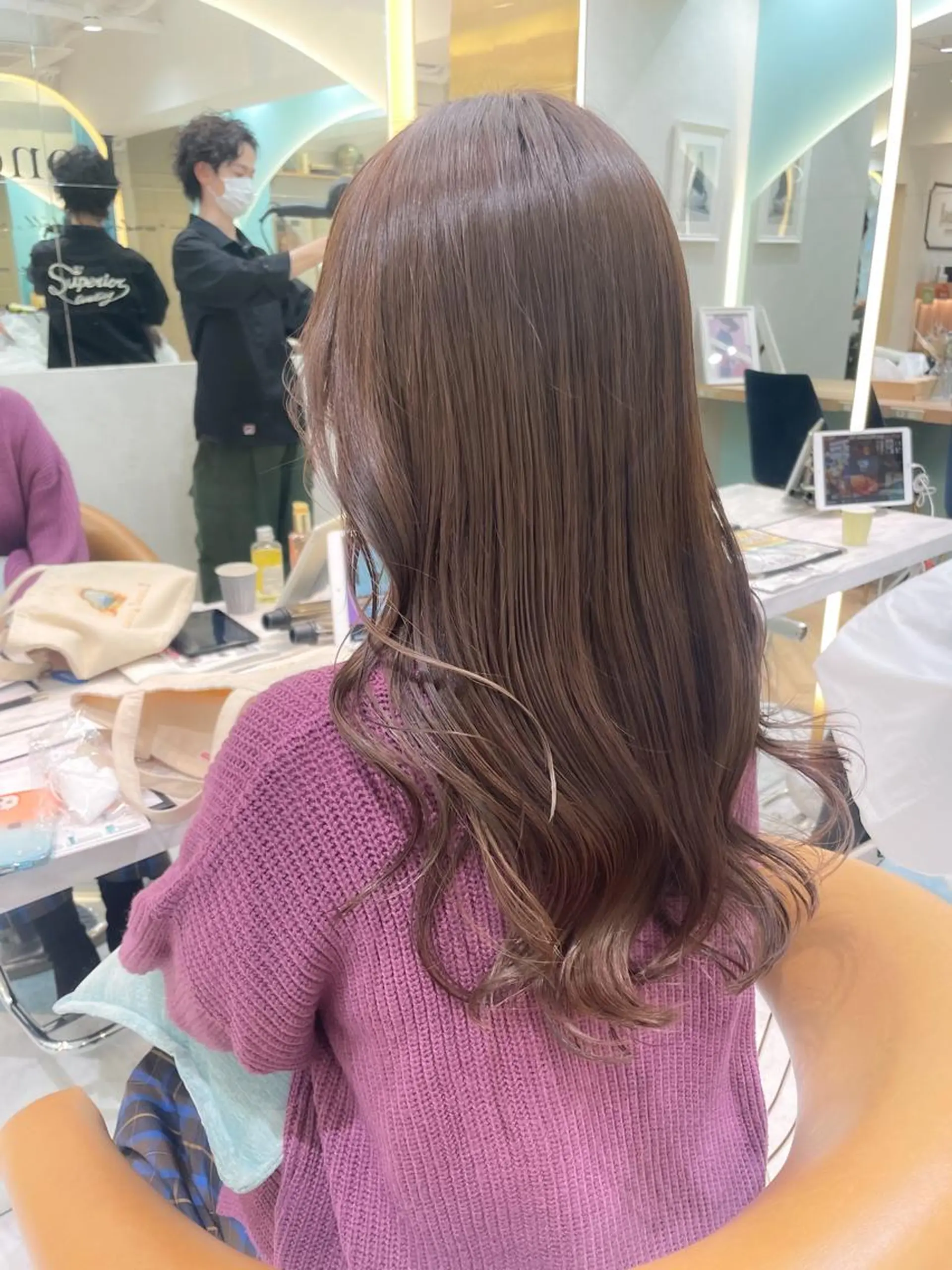 ロング カット ヘアカラー トリートメント レイヤー/くびれヘア /野崎華代のヘアスタイル