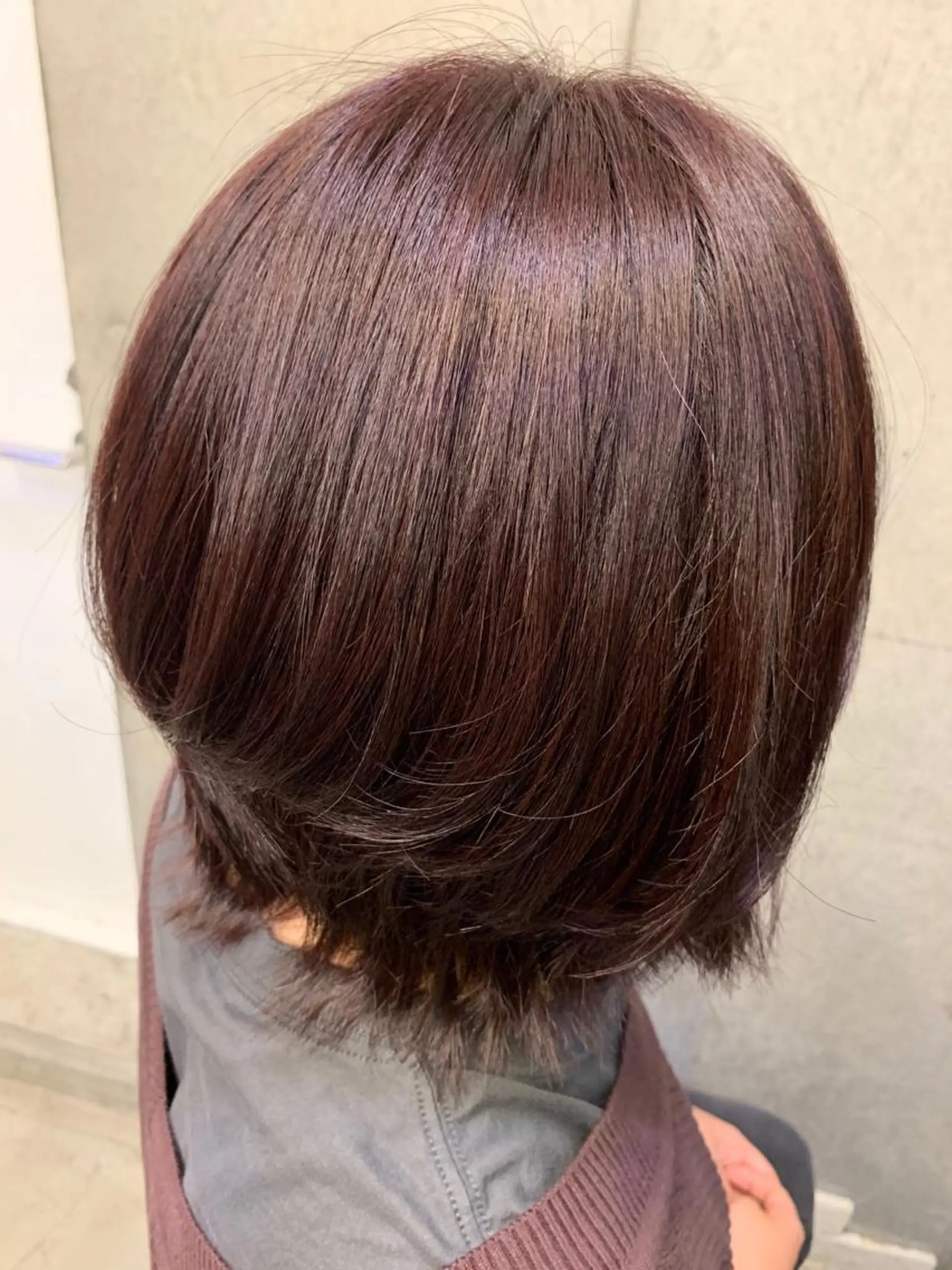 ミディアム カラー ブラウンカラー ピンクカラー ピンクブラウン ラニティック所属・田辺 東陽のヘアスタイル