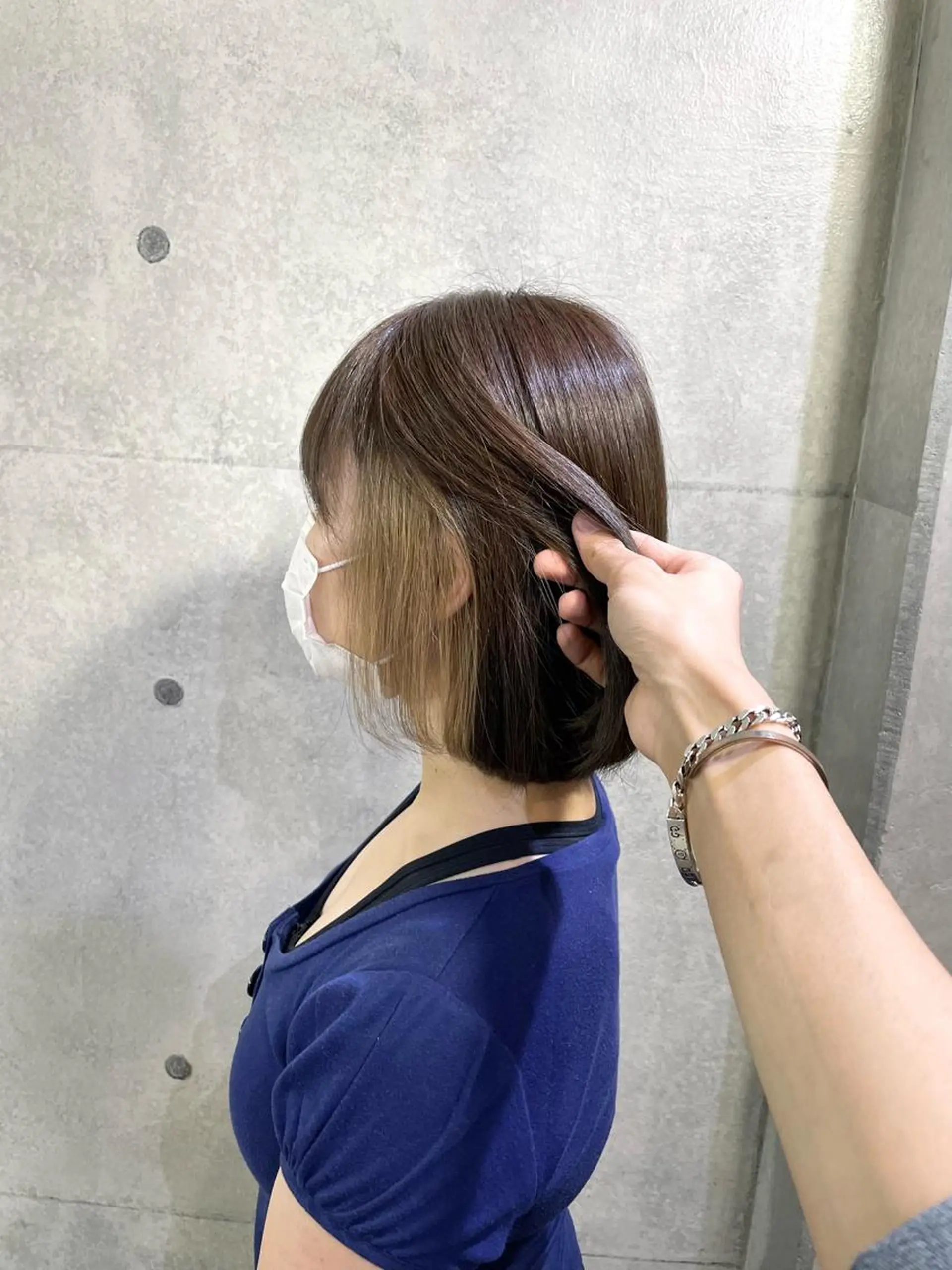 ショート カラー pizzicato pacto所属・ボルドーカラー/ワイ ンレッド/長山遼太郎のヘアスタイル