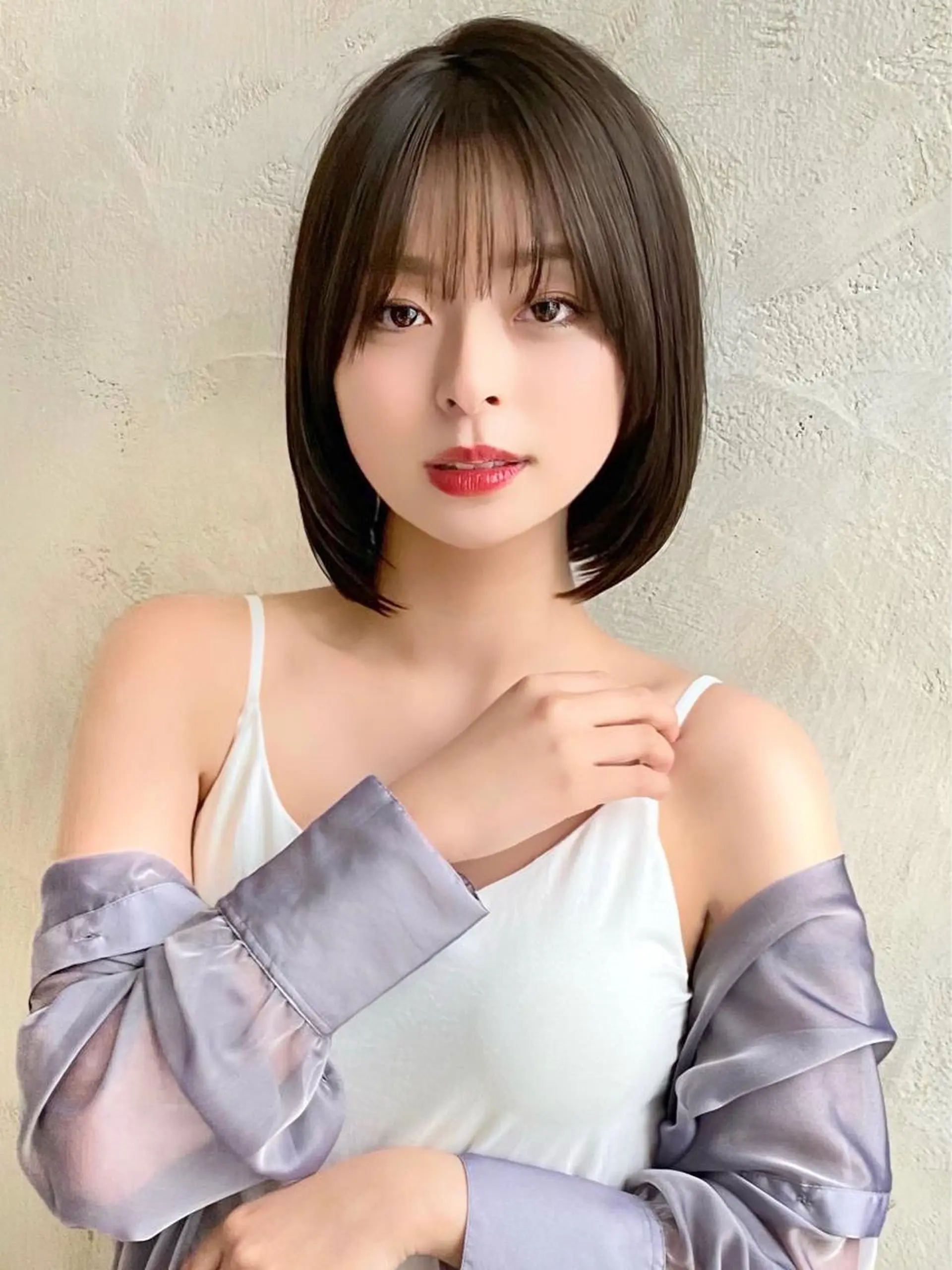 ショート カラー 切りっぱなしボブ ショートボブ ベージュカラー ブリーチ ケアブリーチ カット ヘアカラー トリートメント ショート、ボブの神✨ 峯朋也✂︎✨のヘアスタイル