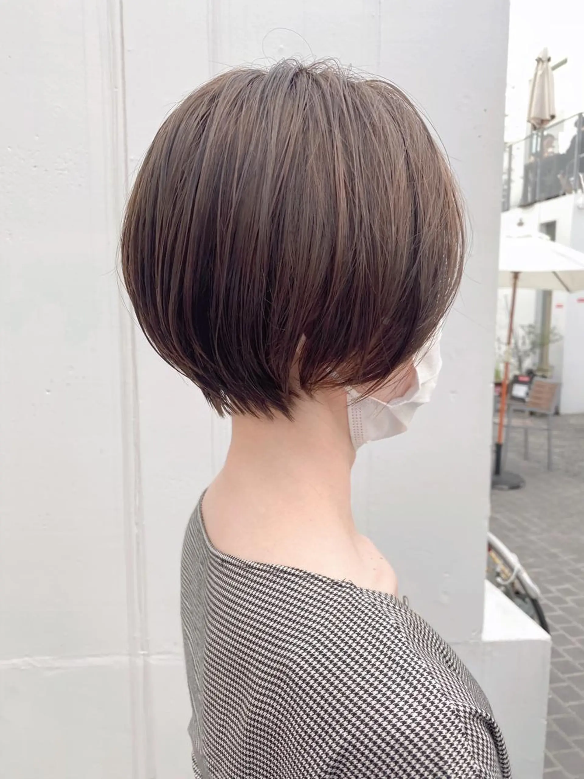 ショート カラー 佐藤史哉* 韓国レイヤー赤み除去のヘアスタイル