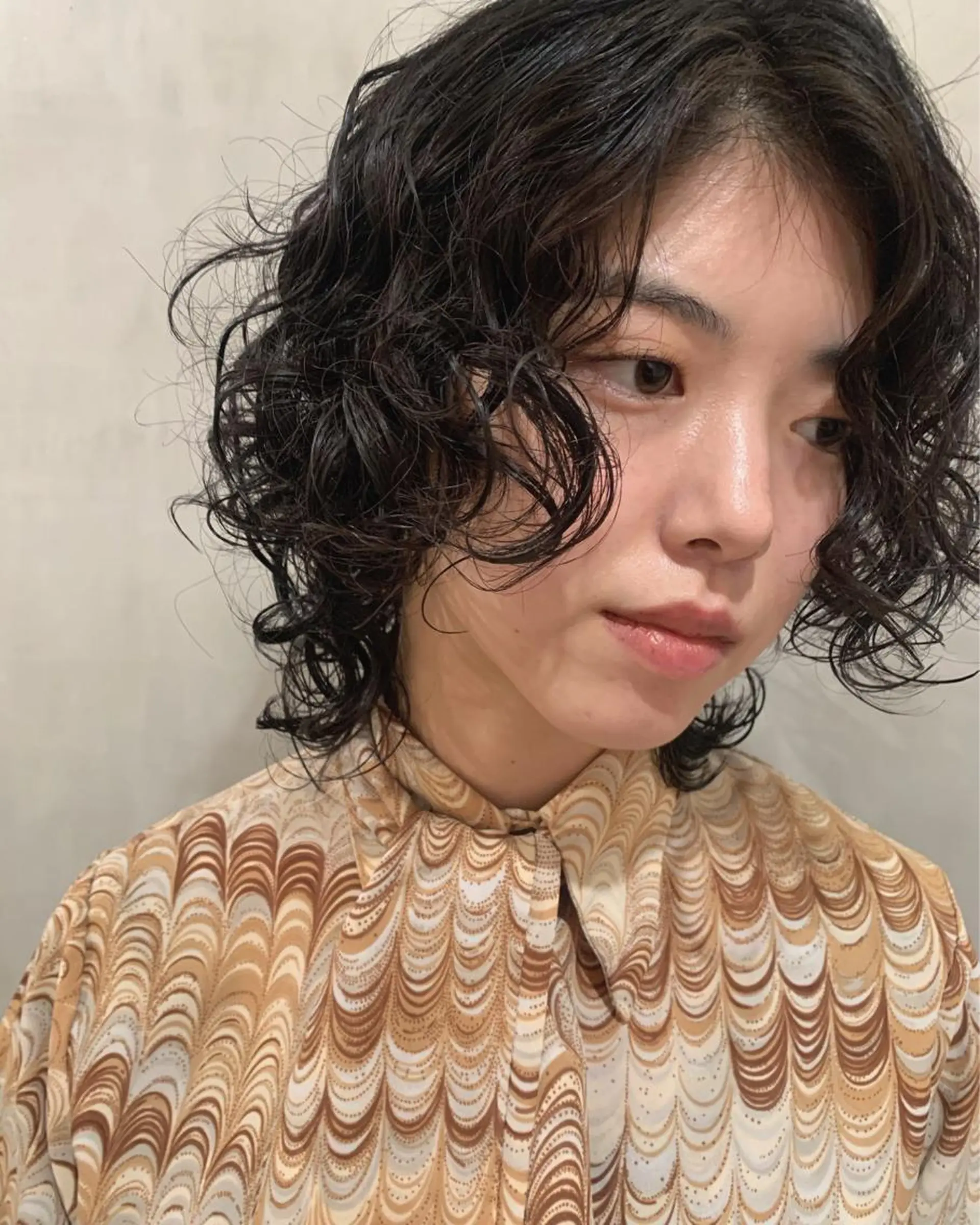 ミディアム パーマ カット パーマ トリートメント 優作 〜縁を大切に〜のヘアスタイル