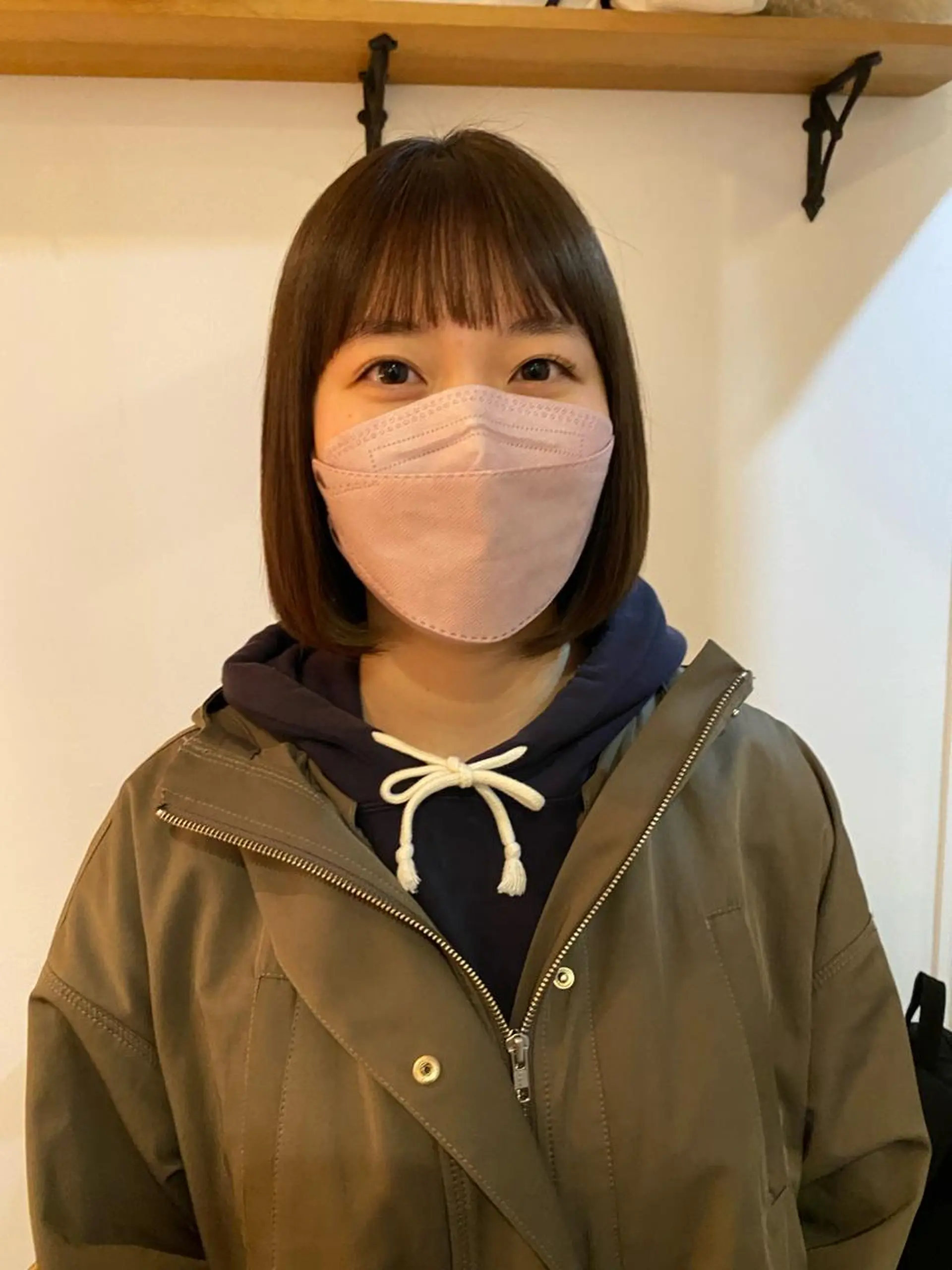 ミディアム ボブ 店長　ショート& パーマ　坂本のヘアスタイル