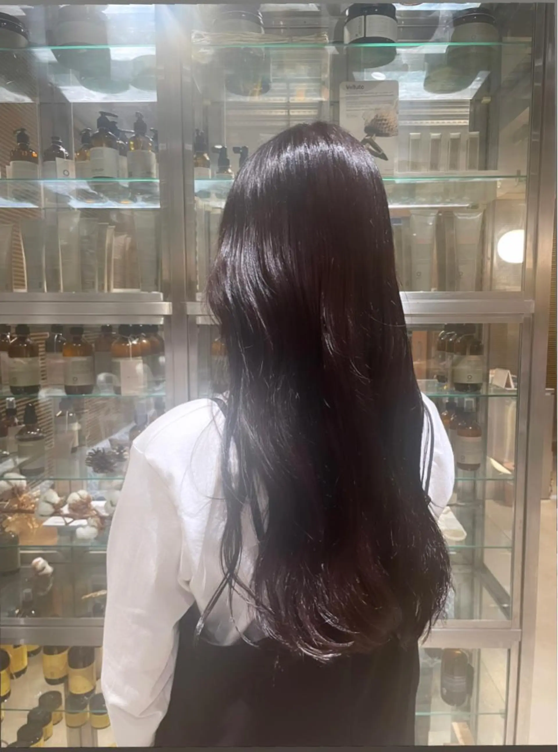 ロング カラー イルミナカラー 山﨑 心優のヘアスタイル