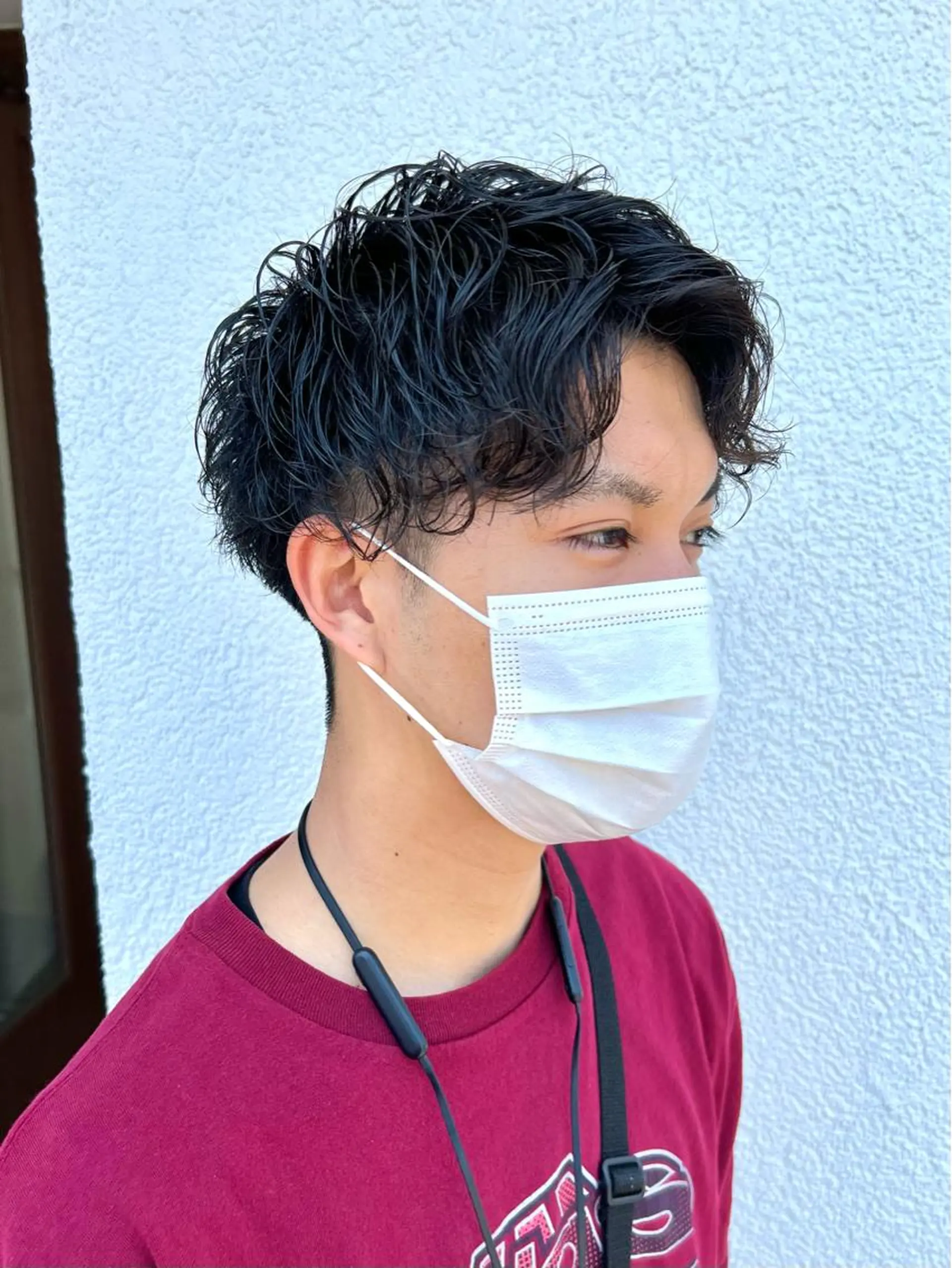 ショート パーマ メンズ アップバング メンズブリーチ センターパート メンズハイライト メンズメッシュ men’s salon NOA solte. 【メンズサロン ノアソルテ】所属・メンズパーマ職人 加藤 弘貴のヘアスタイル