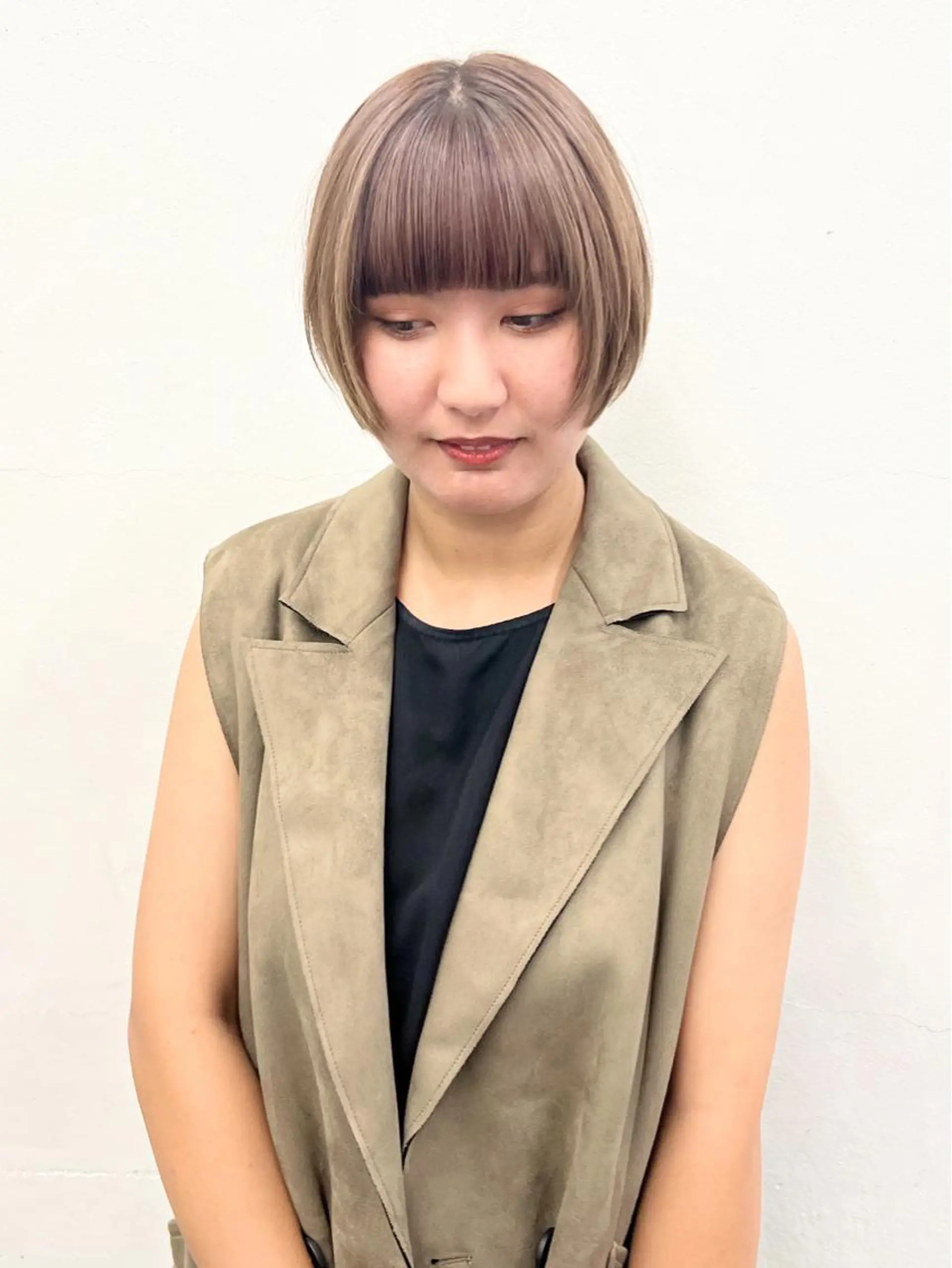 ショート カラー ヘアアレンジ 切りっぱなしボブ ショートボブ ボブ ショートヘア HARU//原宿🤍 リピート率NO.1のヘアスタイル