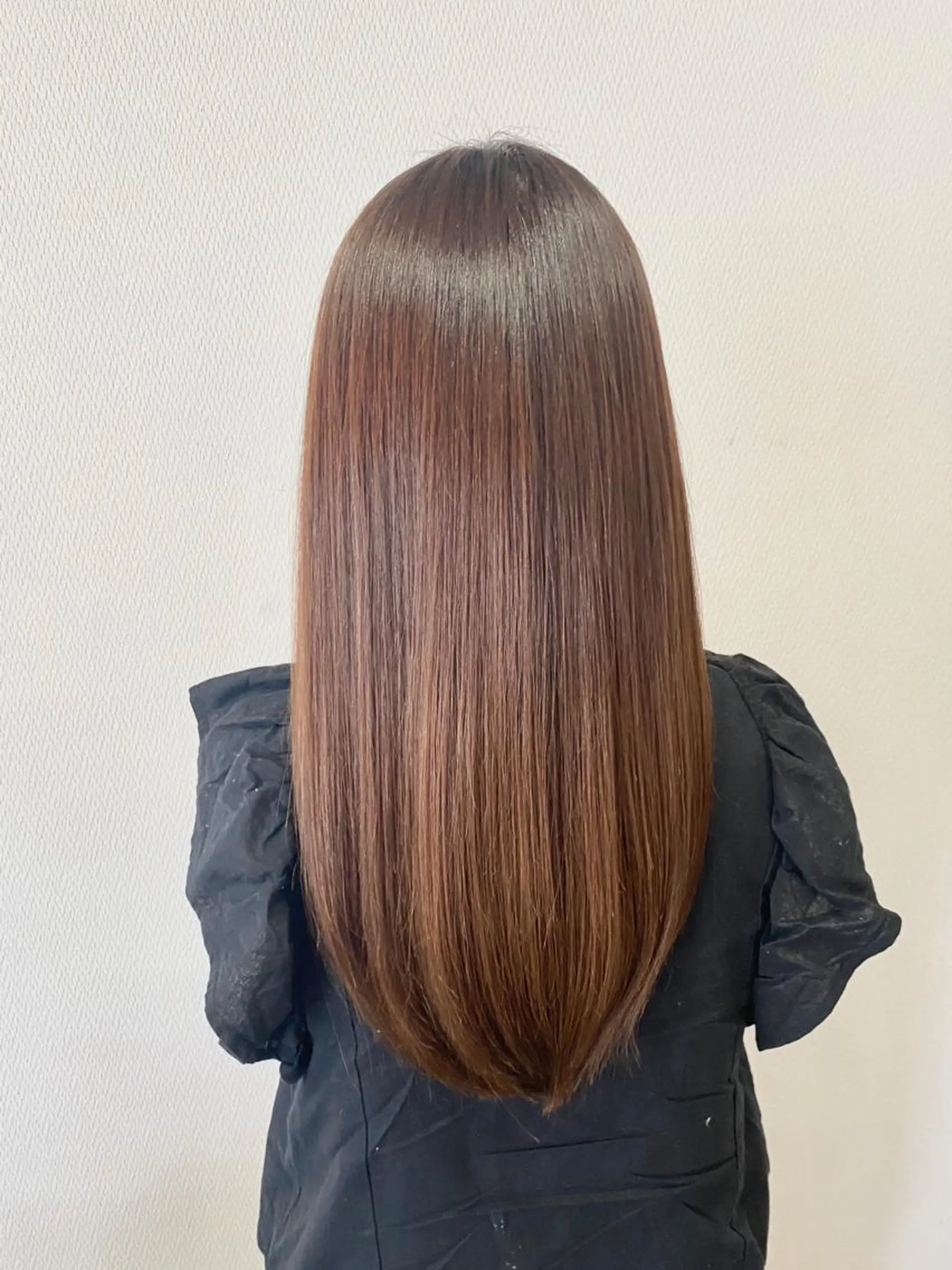 ロング カット 縮毛矯正 山本 茉希のヘアスタイル