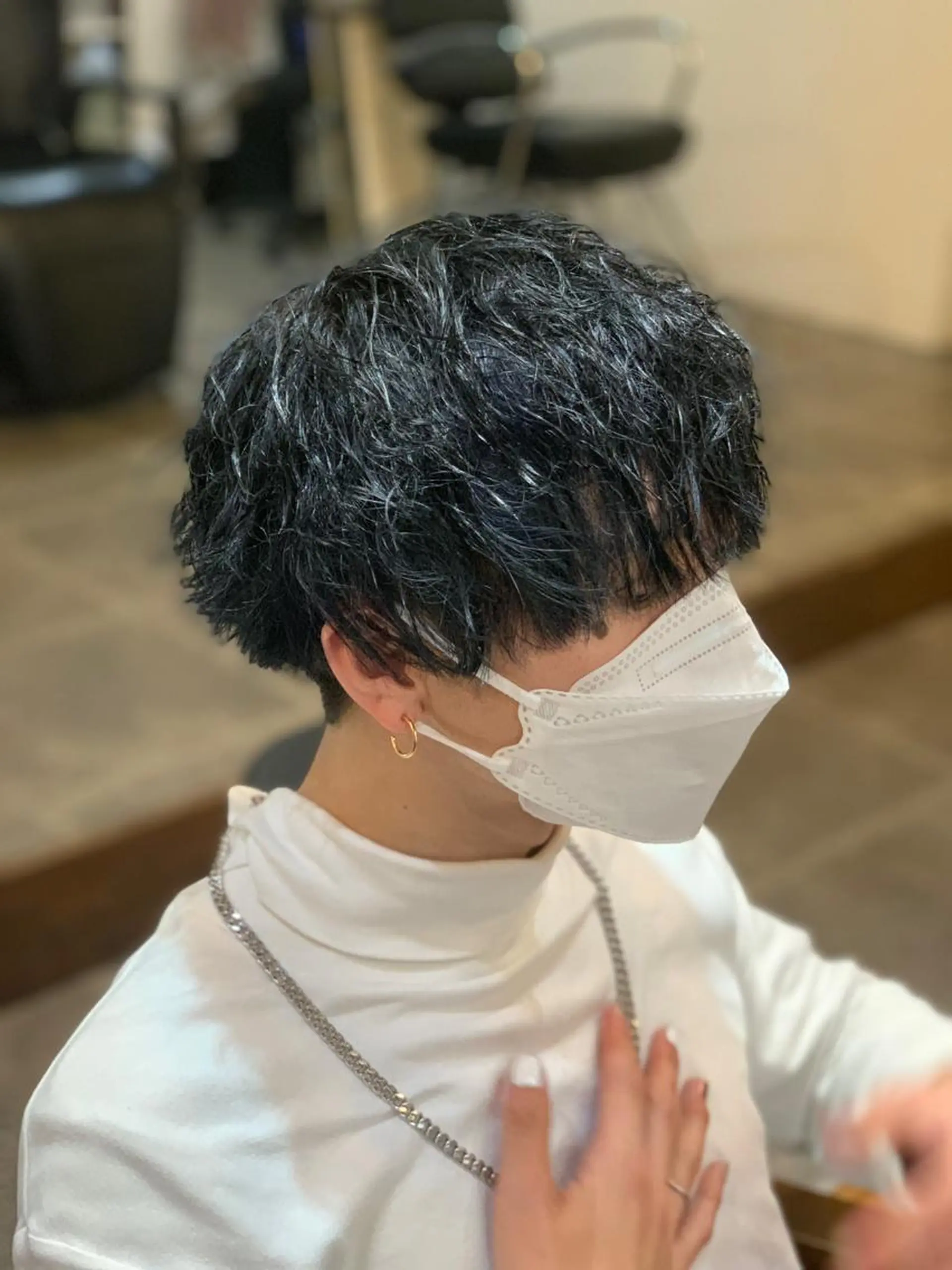 ショート パーマ カット パーマ CECIL hair なんば店所属・メンズパーマ 艶髪☆店長☆有馬のヘアスタイル