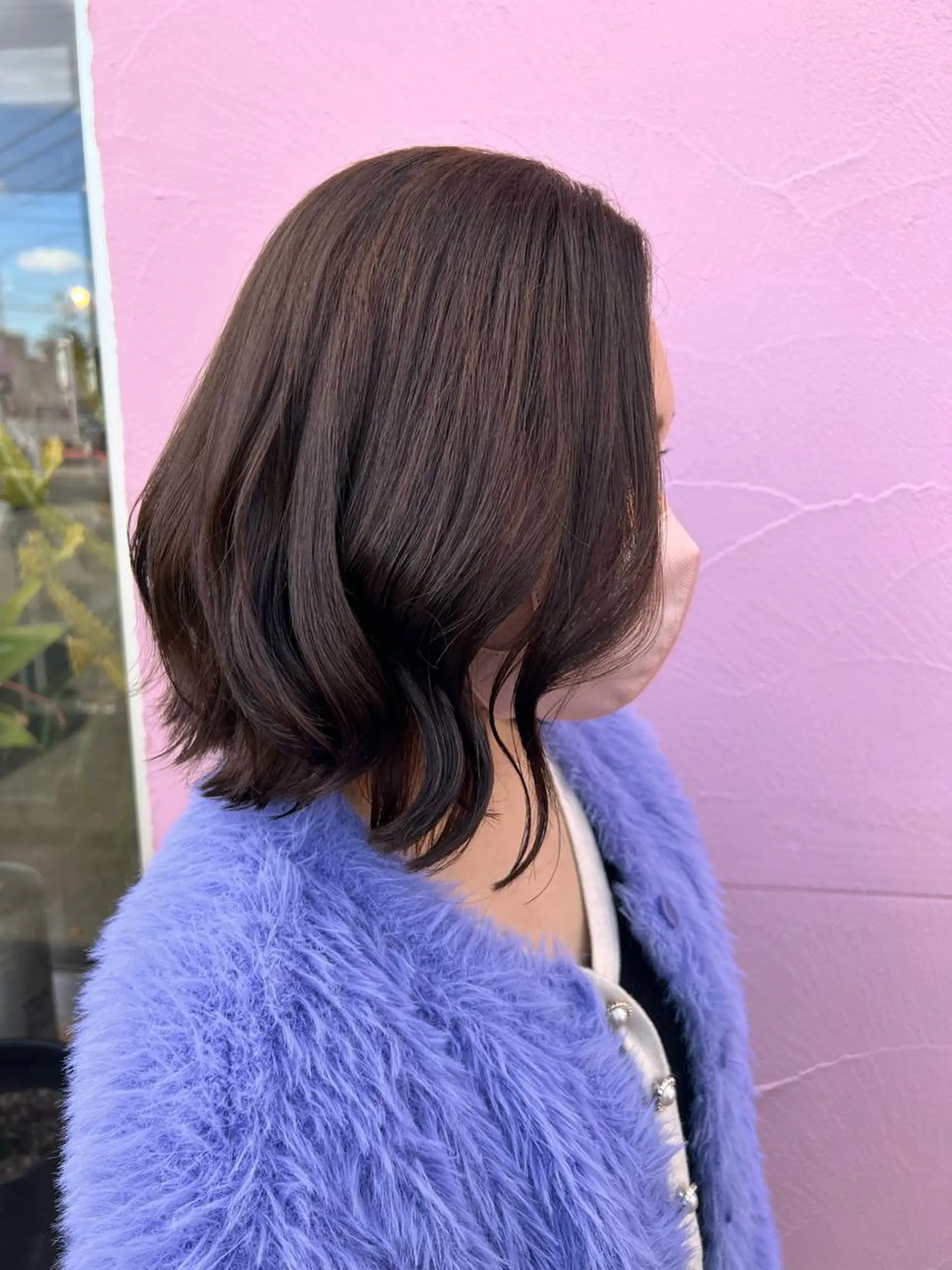 ミディアム カラー れいな🌼 ボブ･艶カラー🌼のヘアスタイル