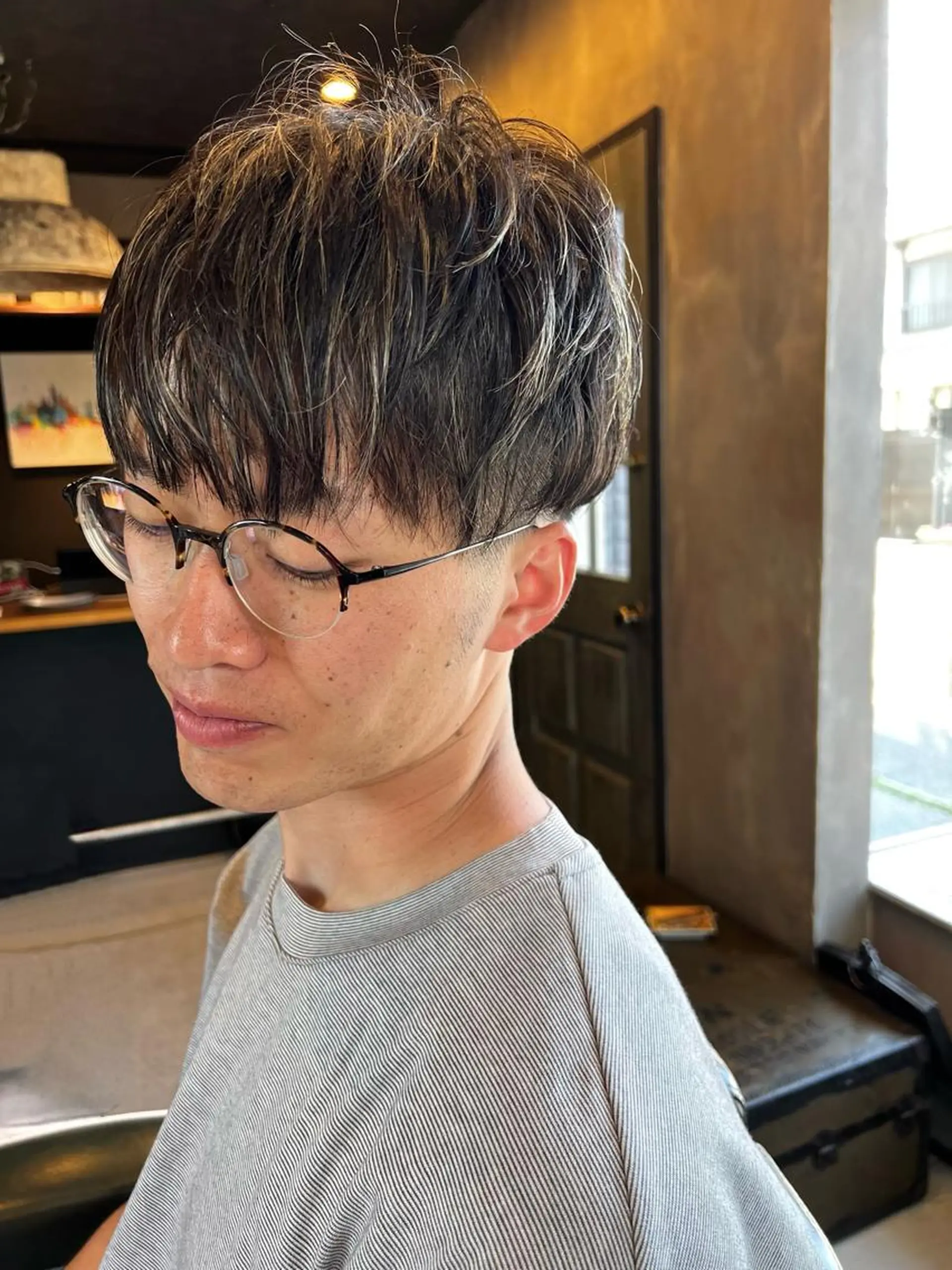 カラー メンズ メンズハイライト ハイライトカラー カット ヘッドスパ ミヨシマユ✨ チーフ就任記念🌈のヘアスタイル