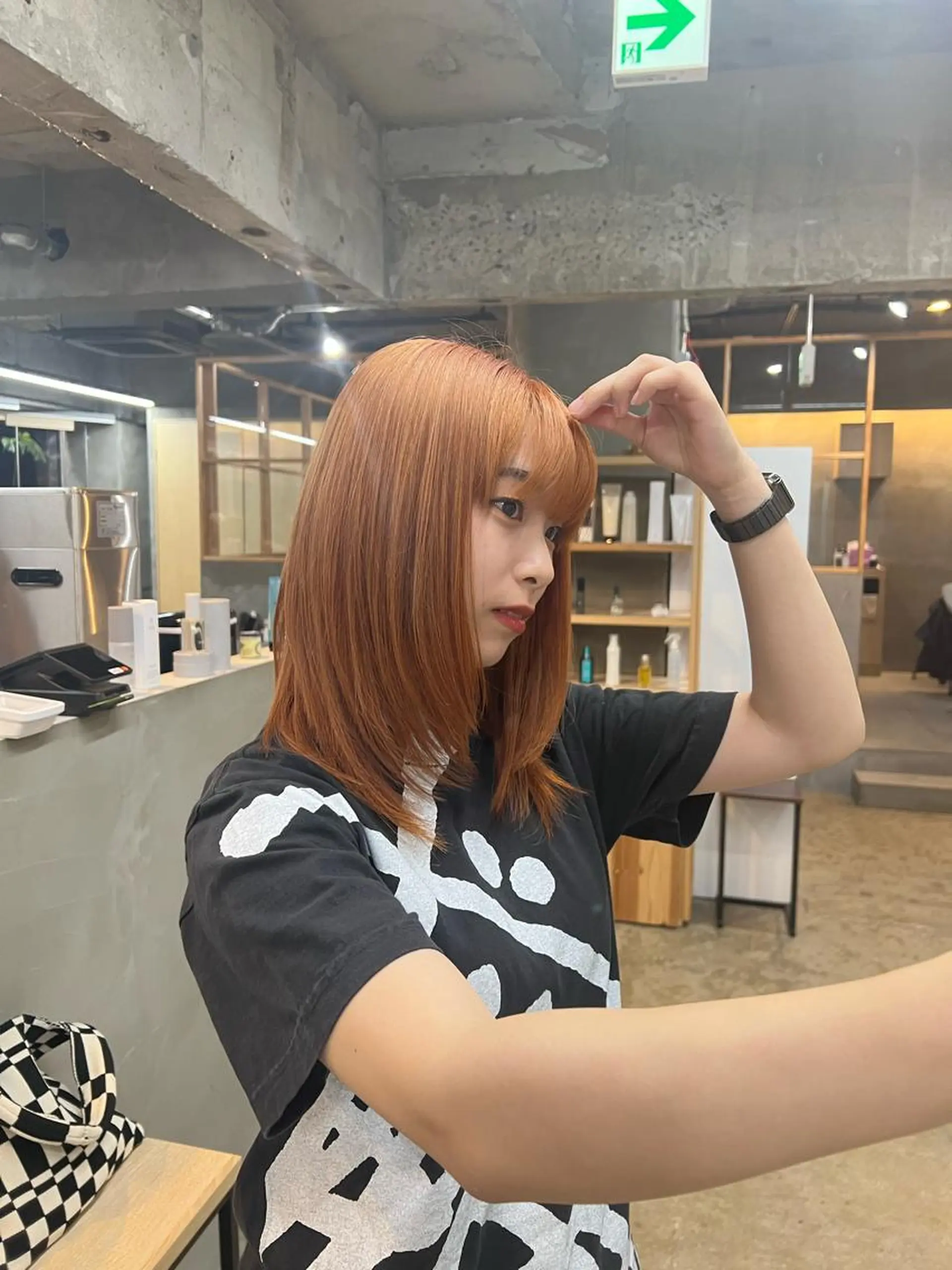 セミロング ヘアカラー freera kyoto  河原町三条店所属・freera 希帆 kihoのヘアスタイル