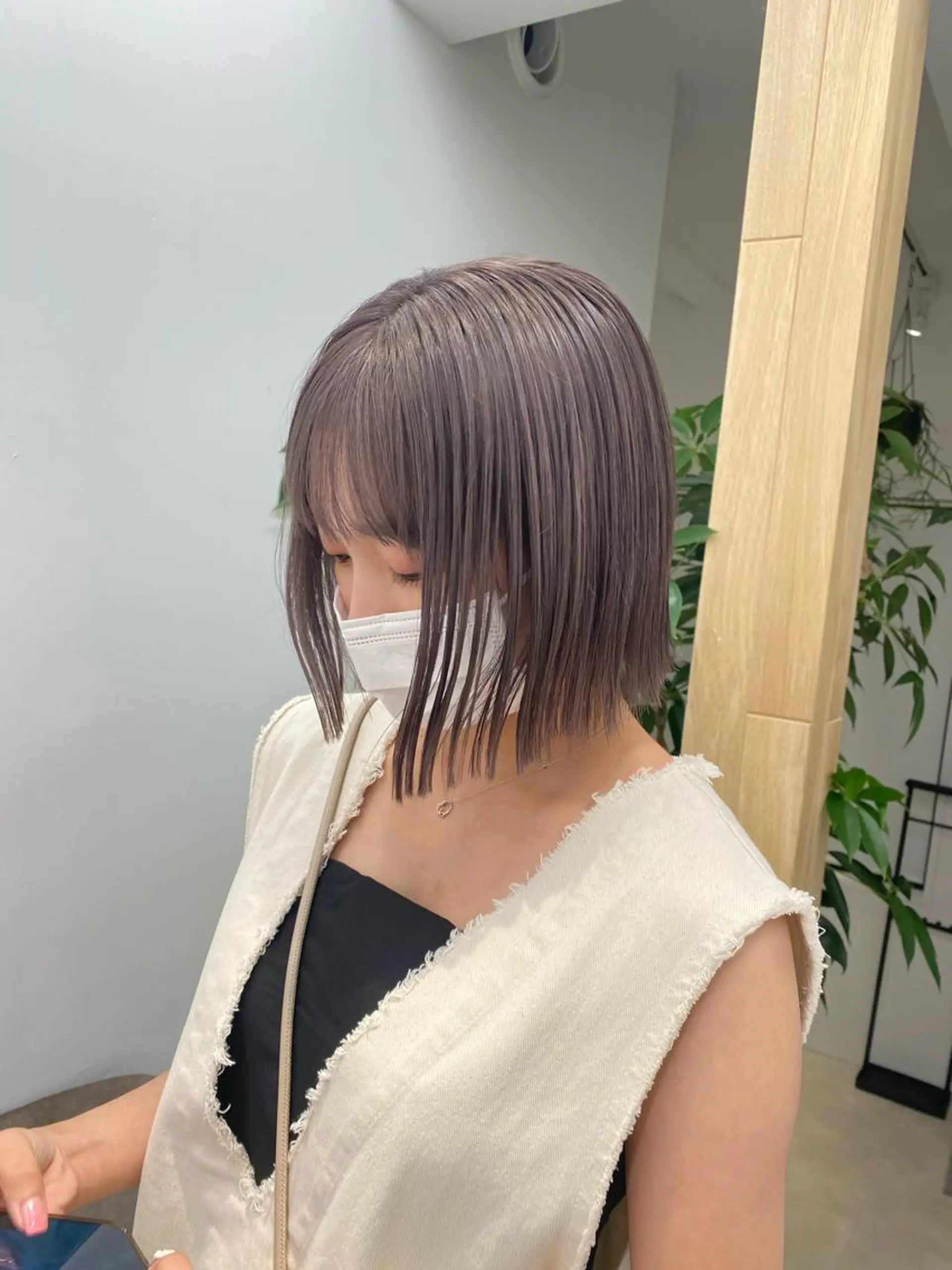 ショート カラー ブリーチ 透明感カラー ヘアカラー Lomalia 🤍🫧/makoのヘアスタイル