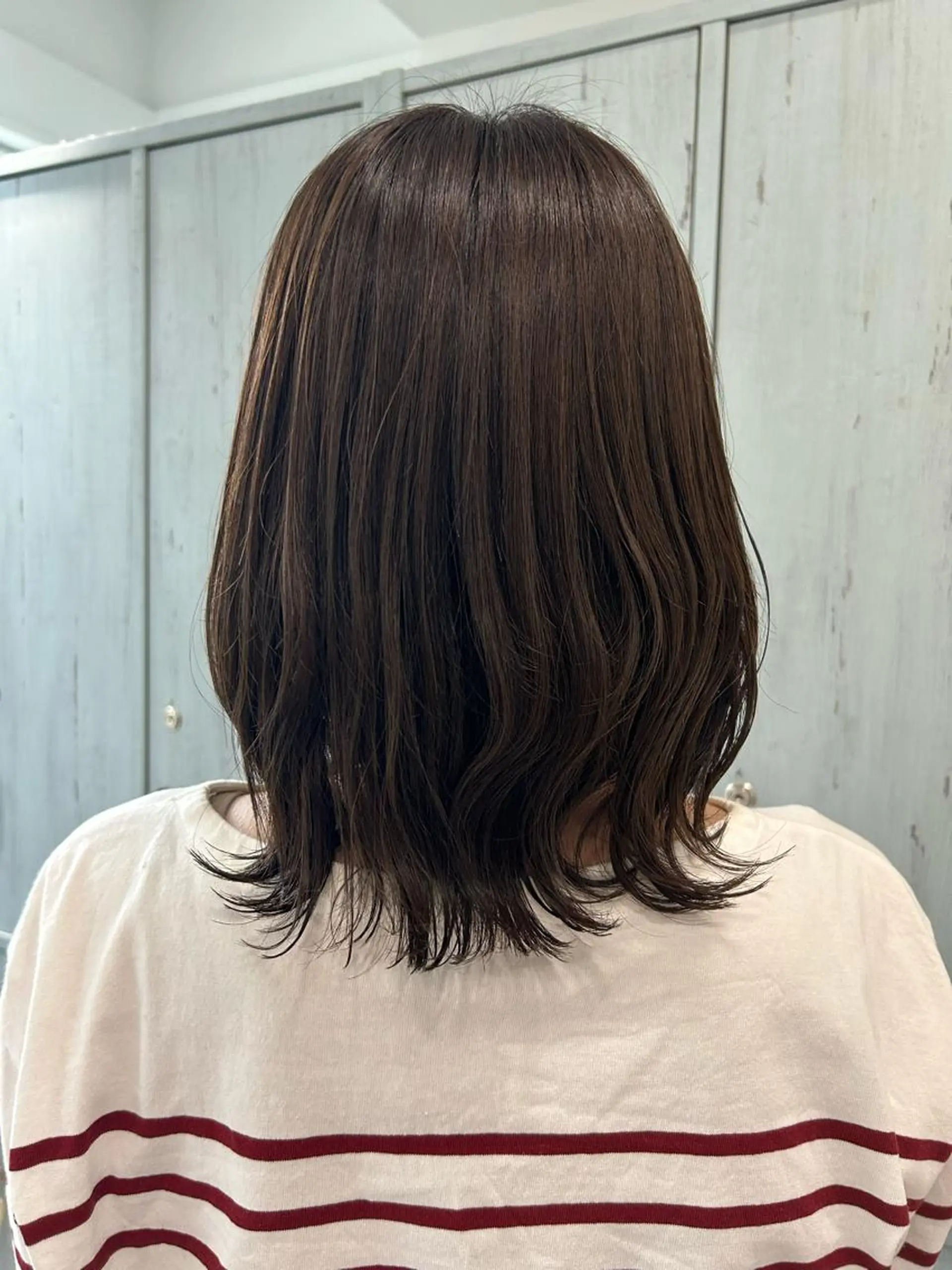ミディアム ブラウンカラー tomokaのヘアスタイル