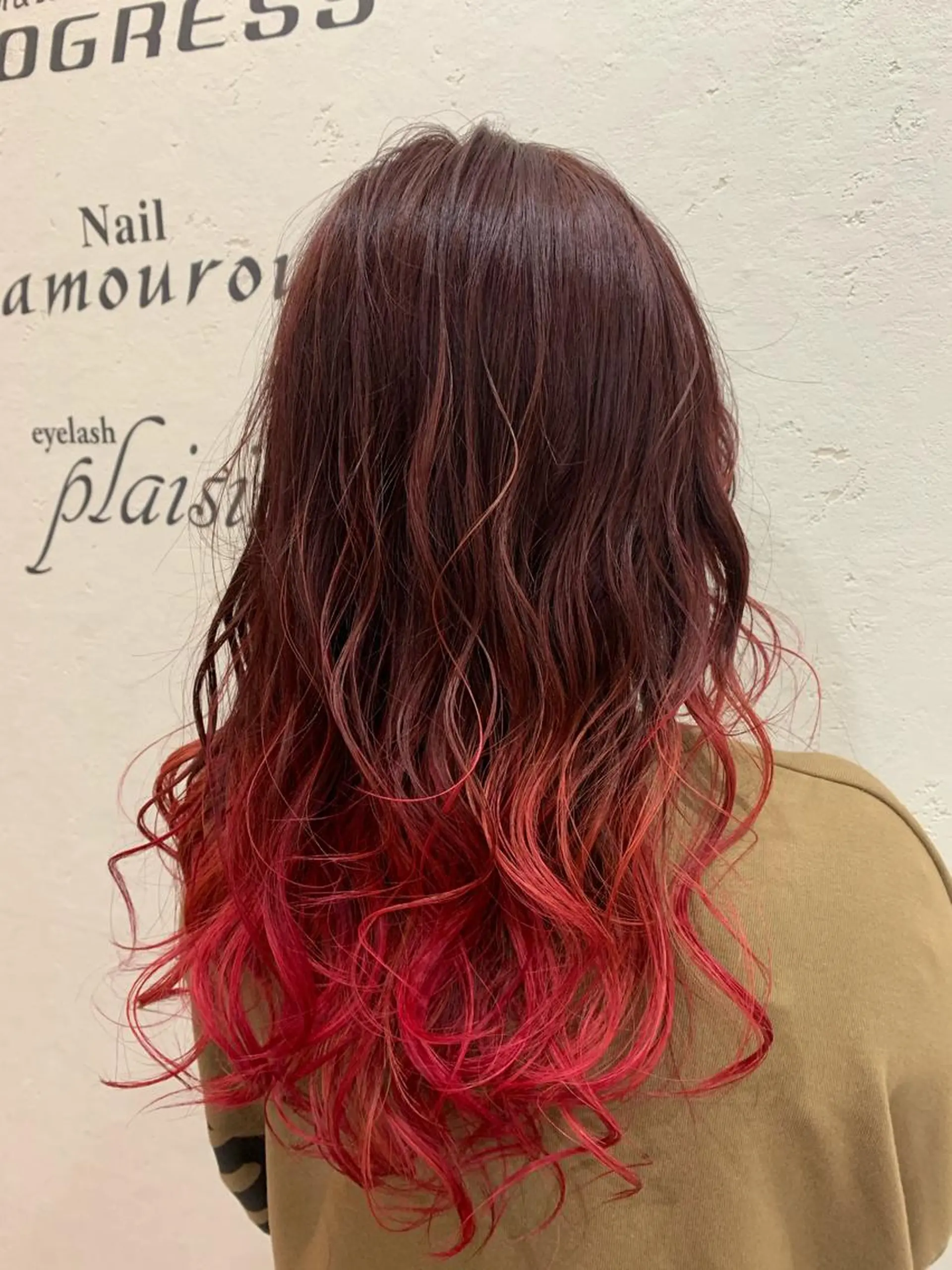 セミロング カラー ヘアカラー オーガニック/白髪 ぼかし/斎藤相慶のヘアスタイル