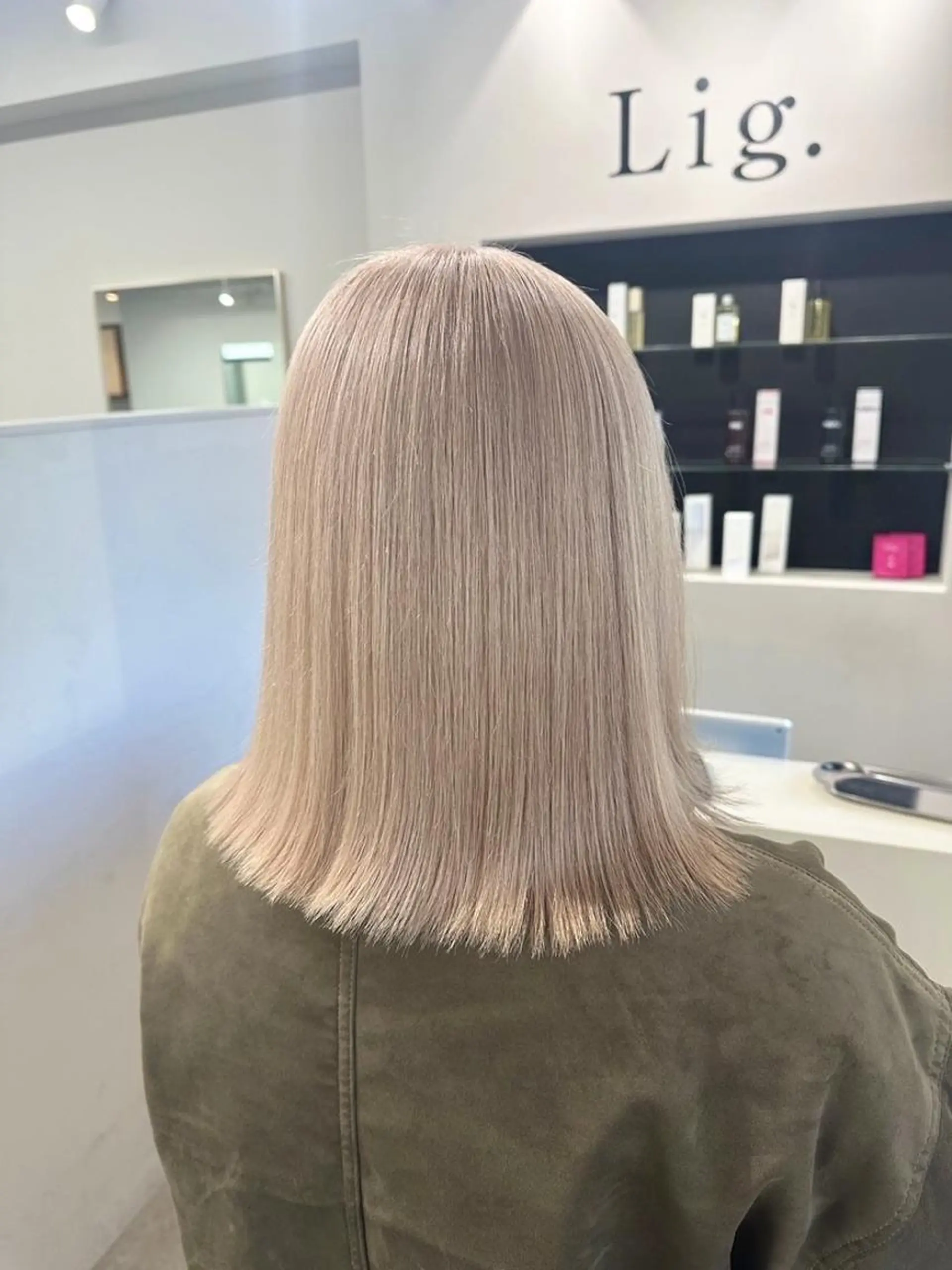 ミディアム カラー ブリーチ ダブルカラー ヘアカラー トリートメント ✨【公式】 juhl.横浜✨のヘアスタイル