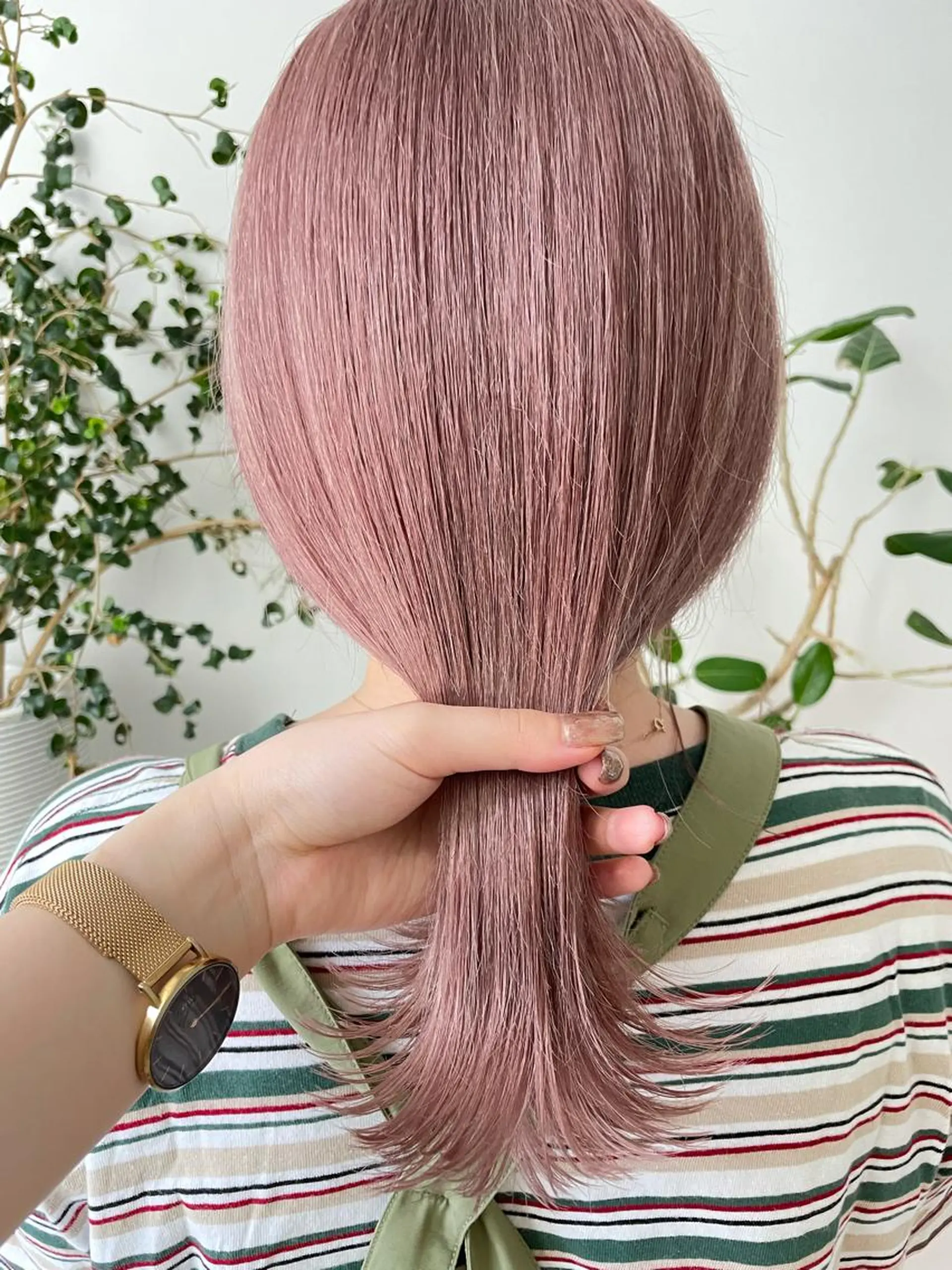 セミロング カラー ヘアカラー 【淡色color/ nail】maikoのネイルデザイン