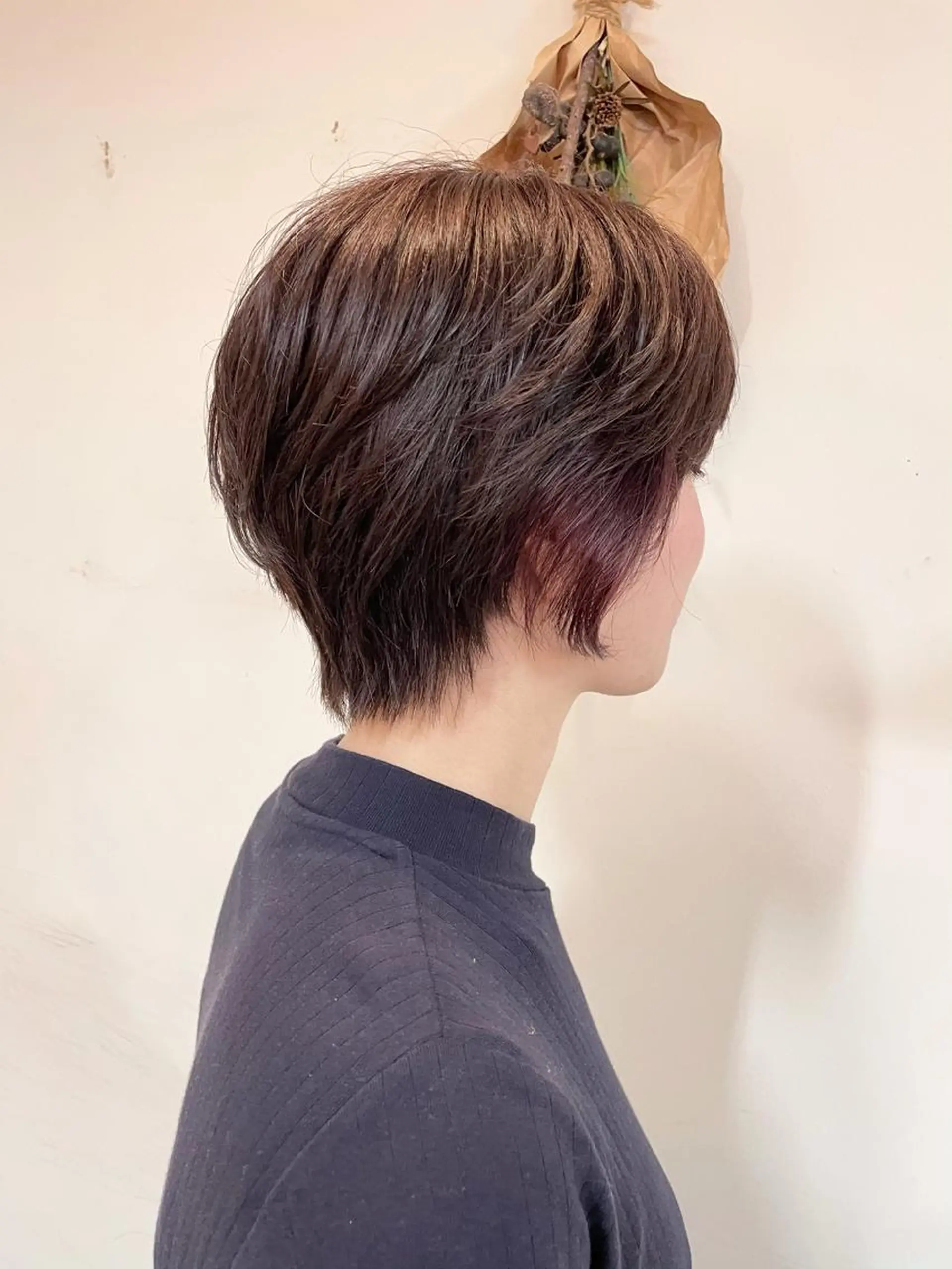 ショート パープルカラー ショートヘア 鈴木 美穂のヘアスタイル