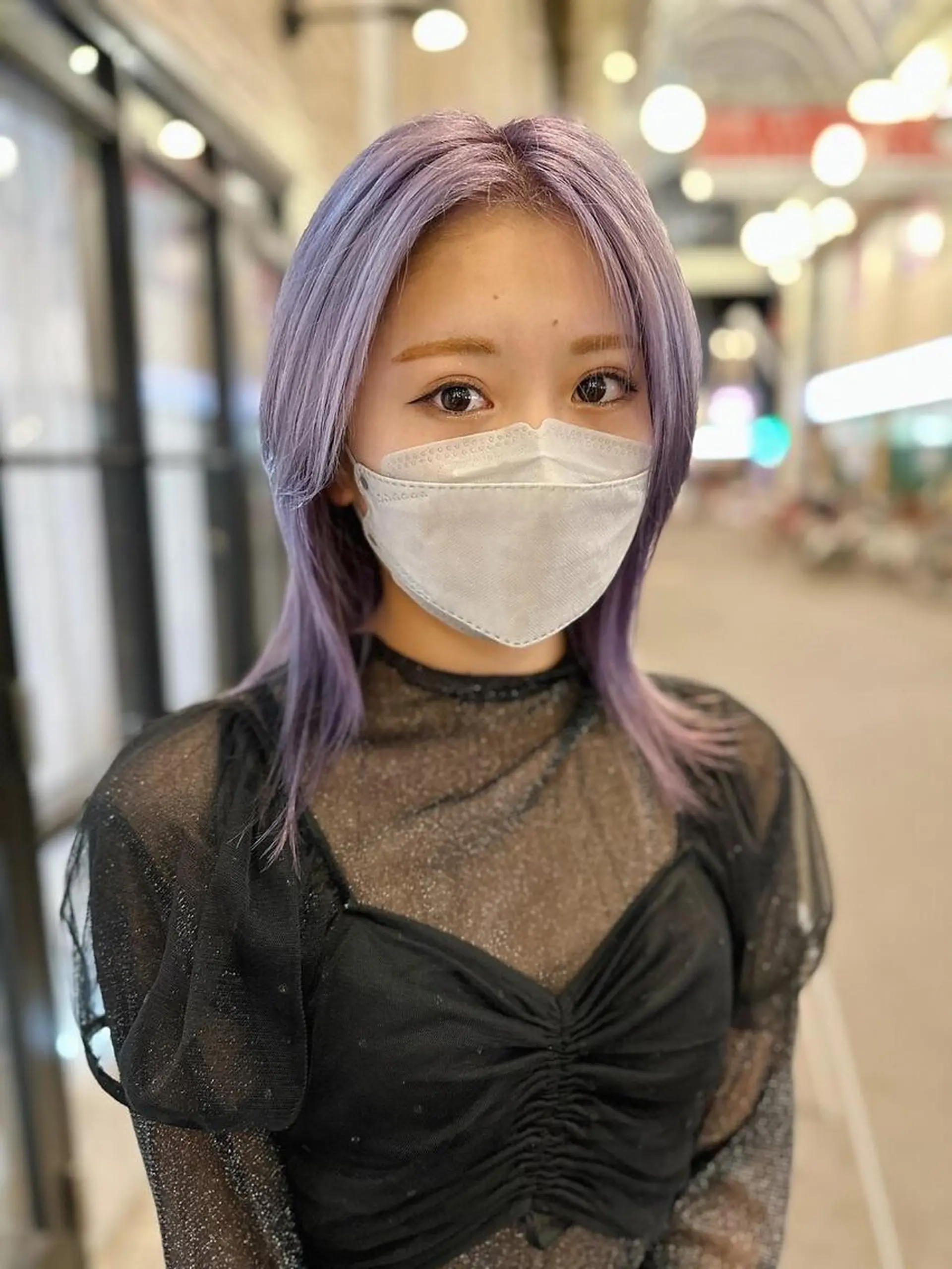 ミディアム カラー カット ヘアカラー トリートメント THE MAISONのヘアスタイル