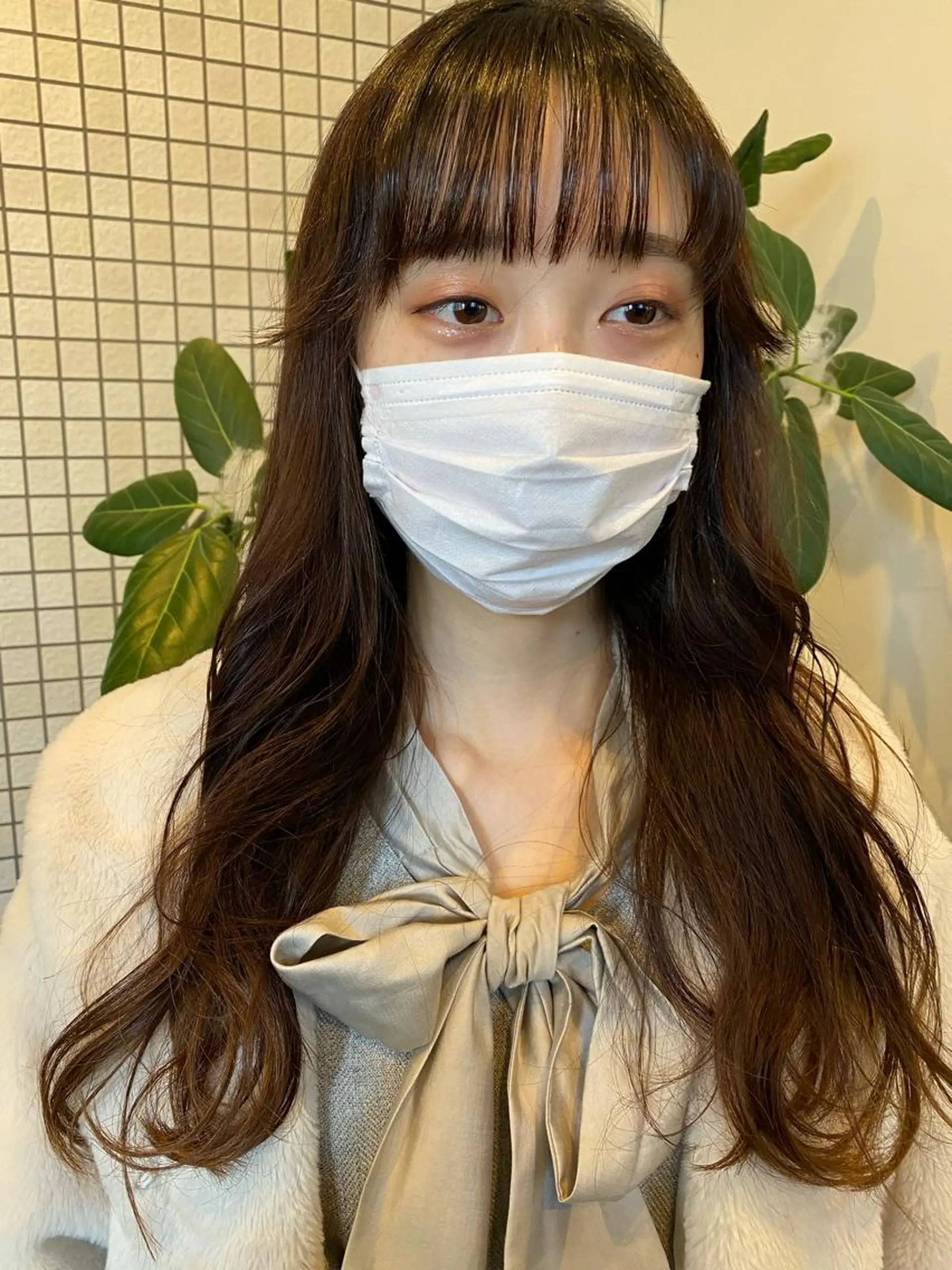 ロング カラー ヘアアレンジ くびれヘア ロング ヘアカラー 透明感カラー 🩰asumiのヘアスタイル