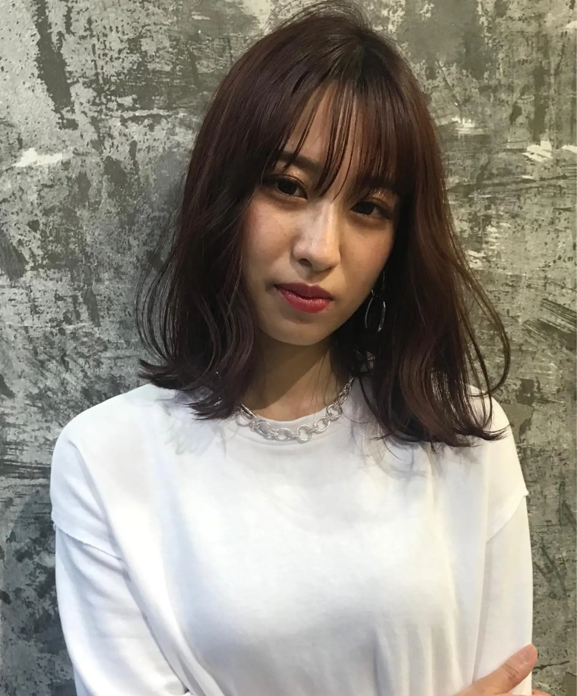 セミロング カラー ブラウンカラー ピンクカラー ピンクブラウン ヘアカラー Piaコータロー ハイトーン&‪ボブのヘアスタイル