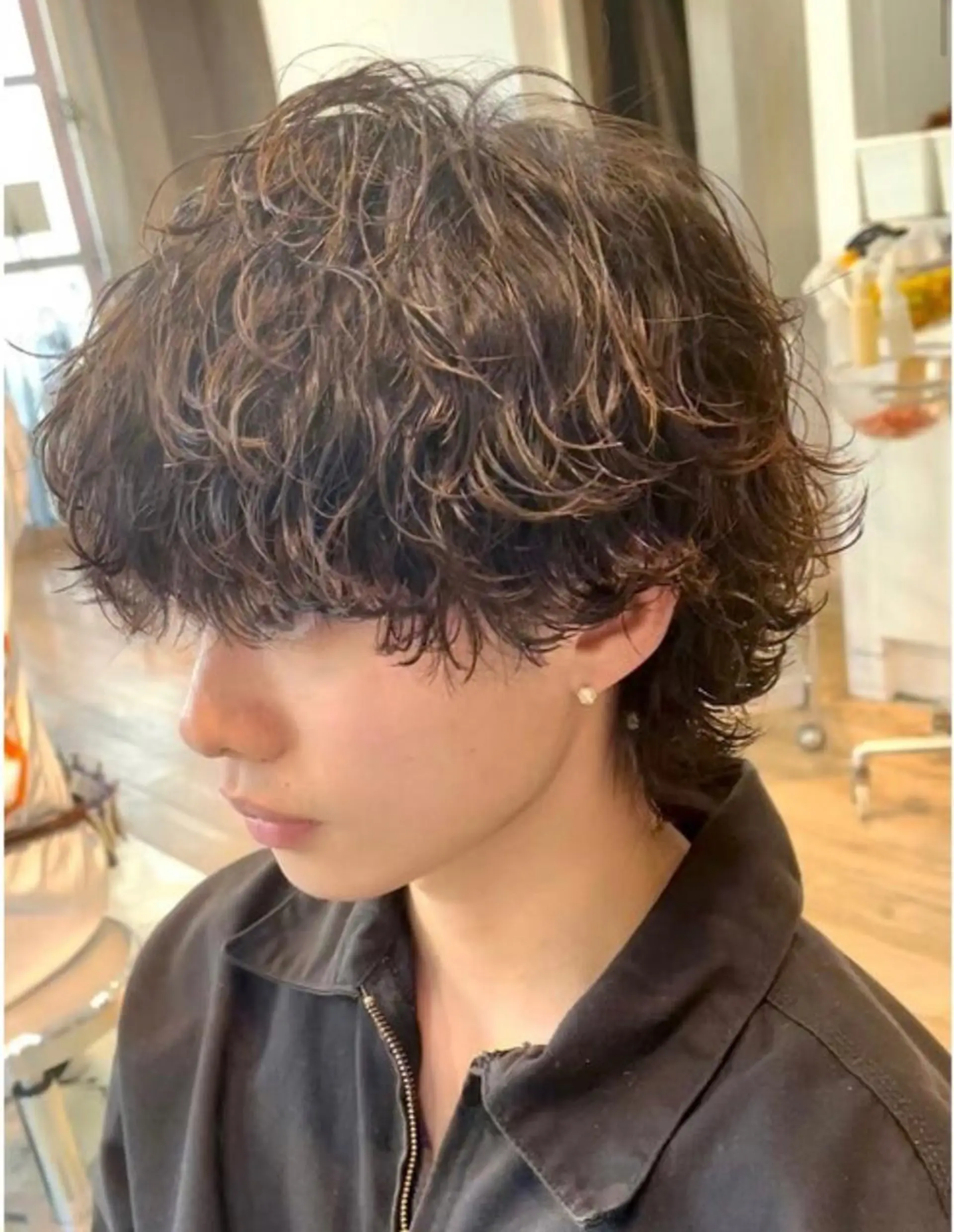 ショート パーマ スパイラルパーマ カット パーマ 伊藤 大地のヘアスタイル