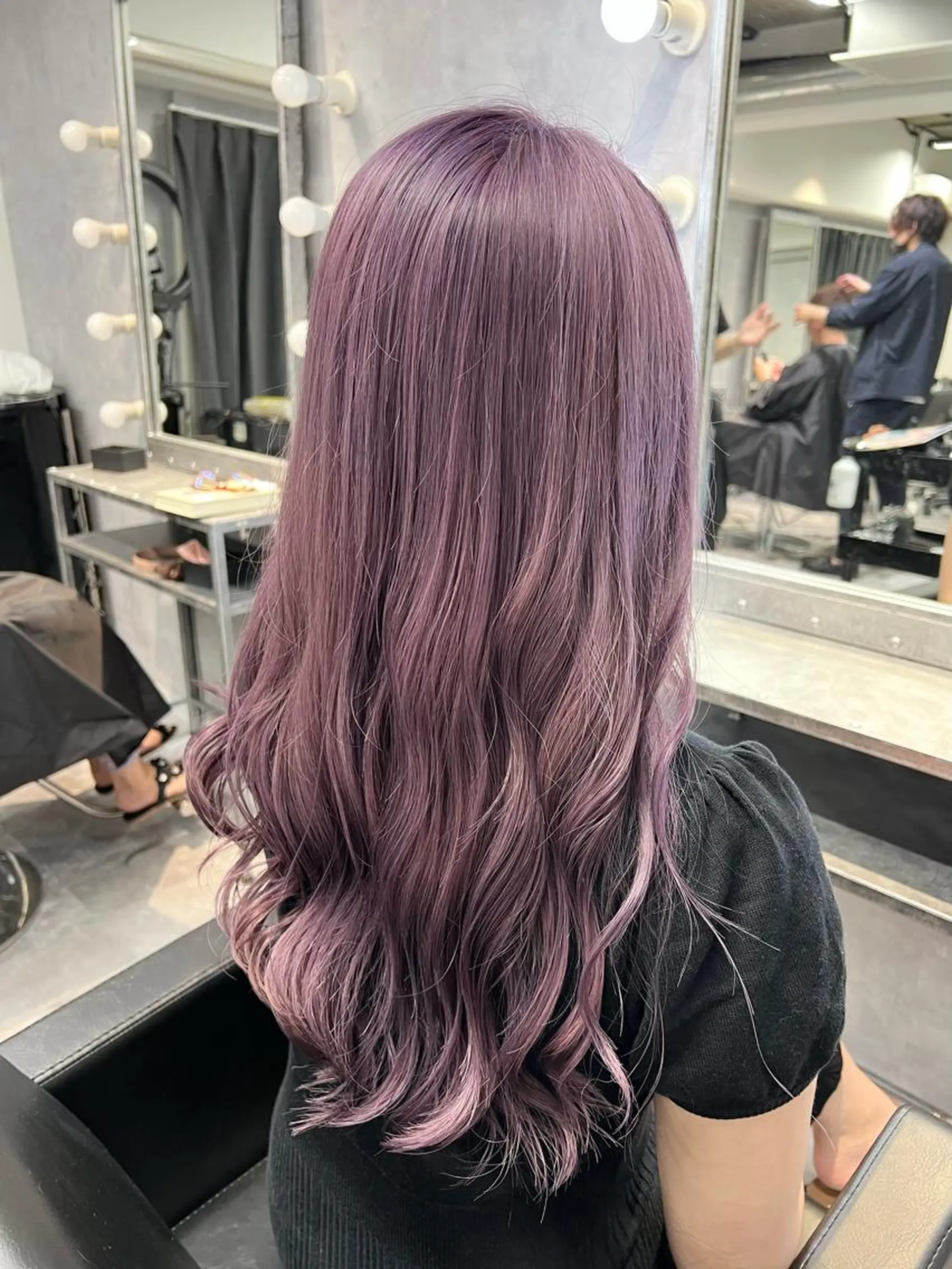 ロング カラー mimiiy梅田 中崎町ハイトーンのヘアスタイル