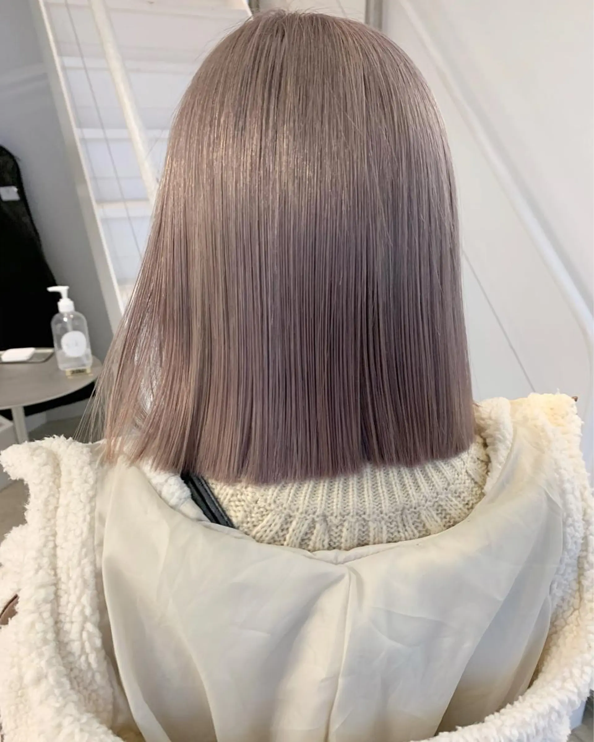 ミディアム カラー ハイトーンカラー ボブ 🫧透明感ヘア🫧 🧸竹花　彩希🧸のヘアスタイル